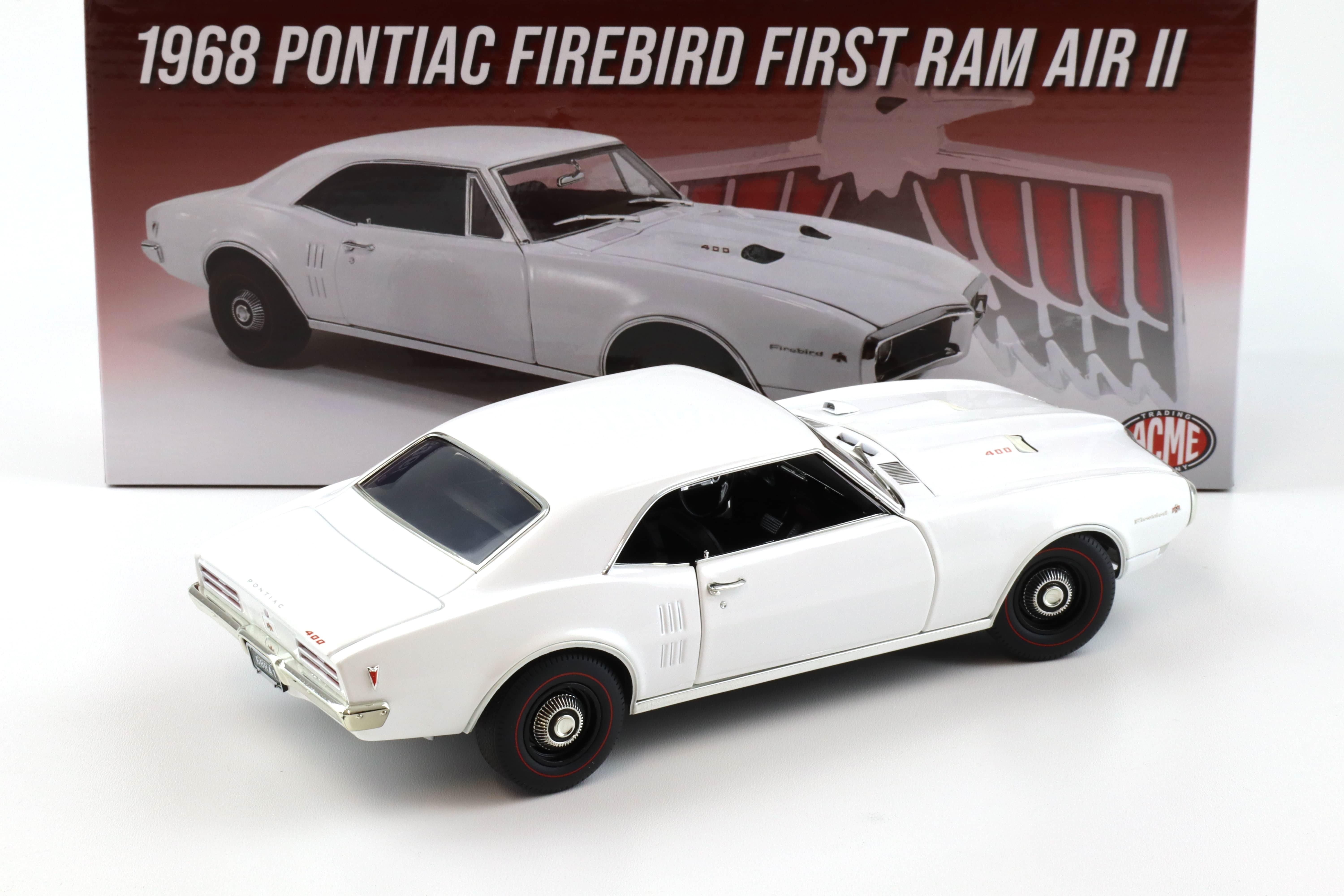 1:18 ACME 1968 Pontiac Firebird First Ram Air II Coupe white