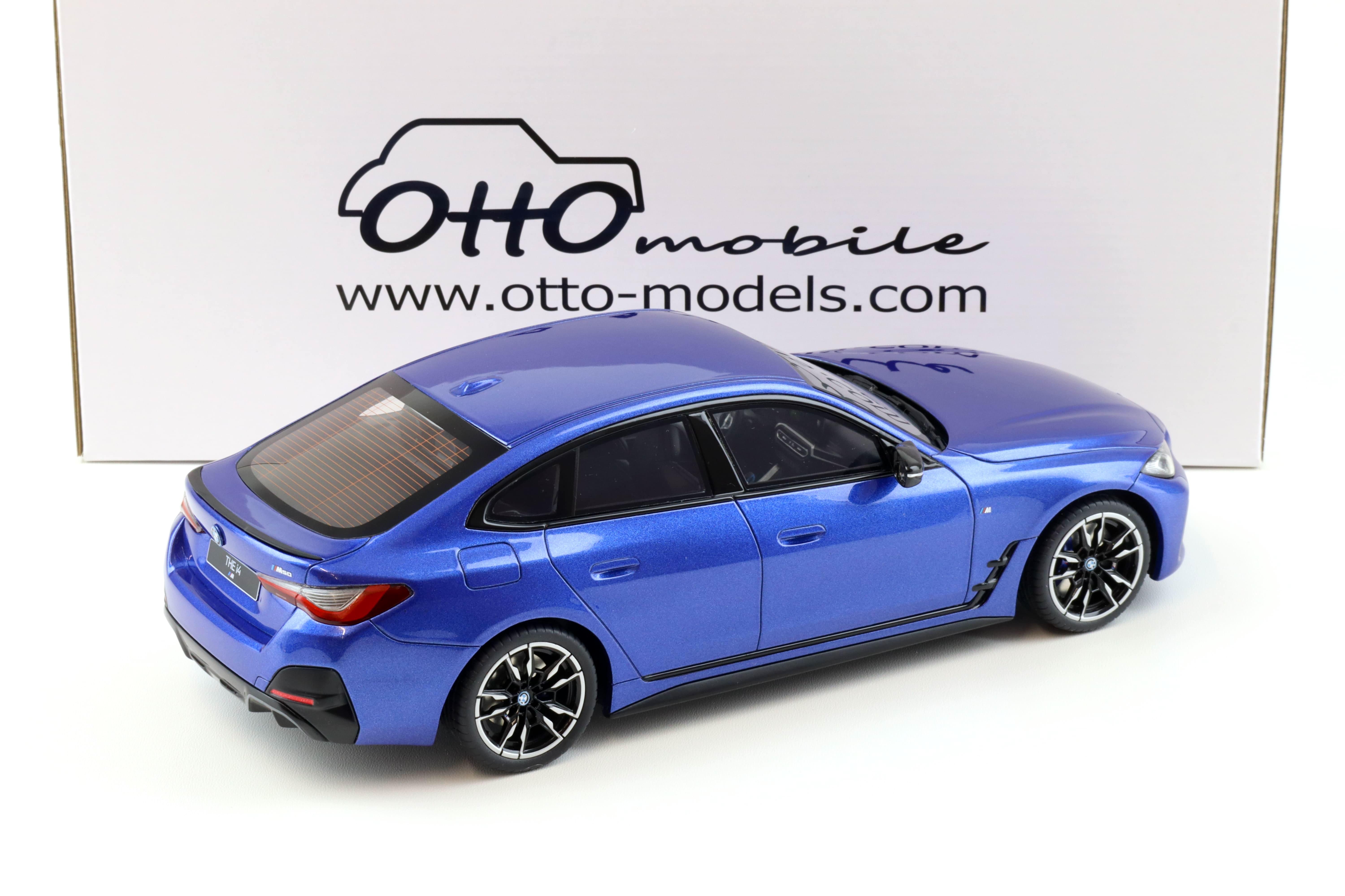 1:18 OTTO mobile OT453 BMW I4 M50 G26 Gran Coupe 2021 Portimao blue metallic