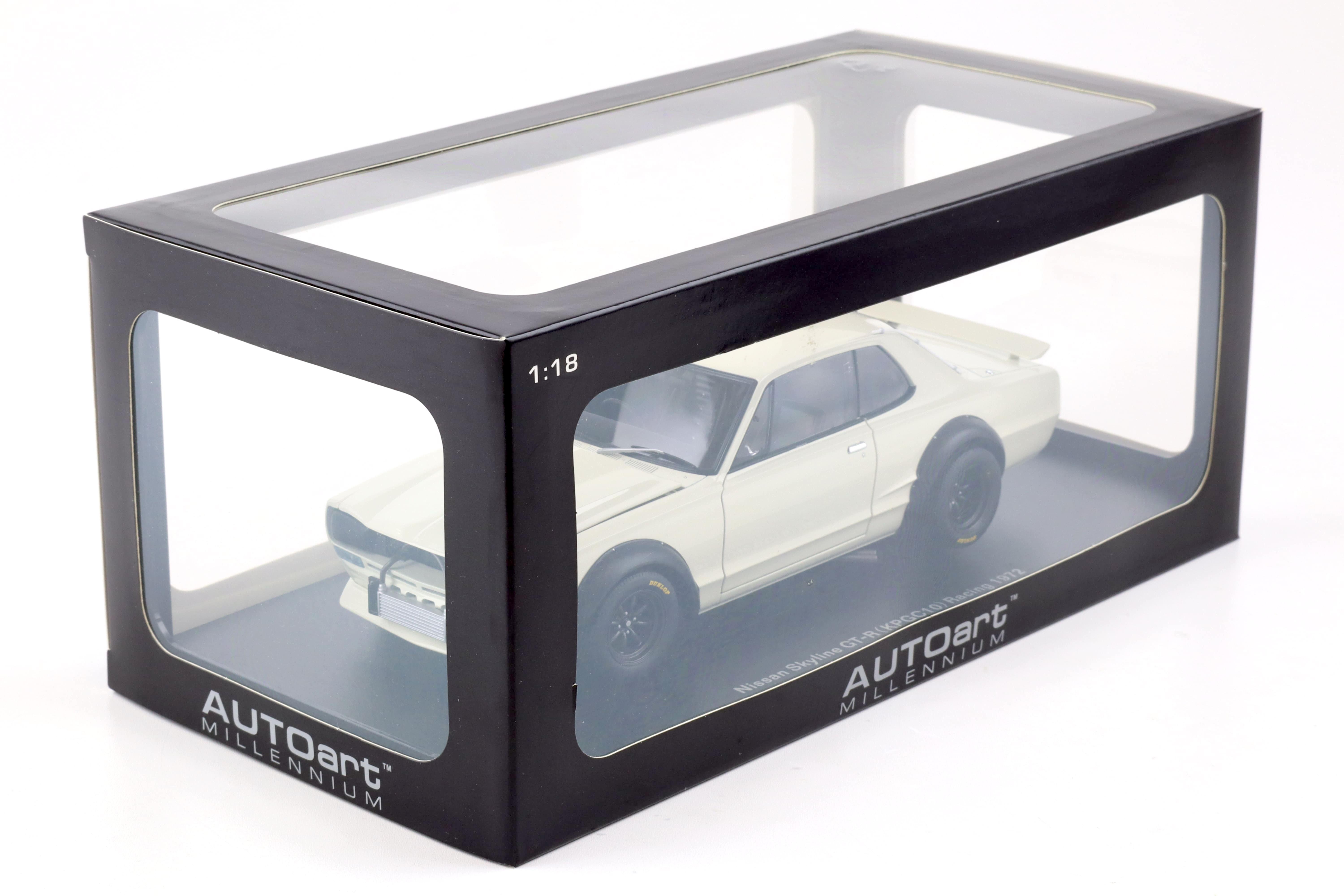 1:18 AUTOart Nissan Skyline GT-R (KPGC-10) Racing 1972 white 87279
