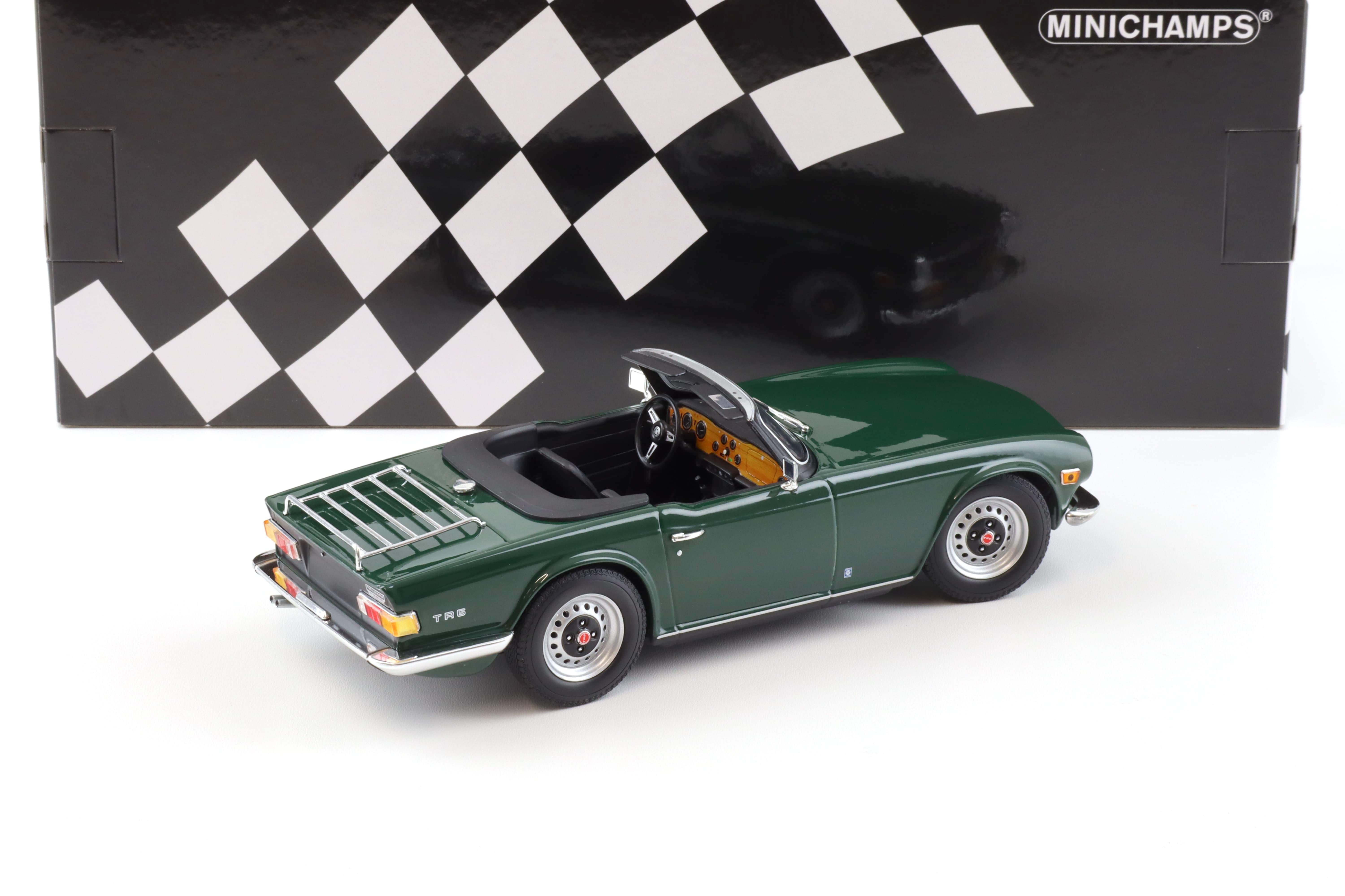 1:18 Minichamps Triumph TR6 Roadster 1969 LHD dark green