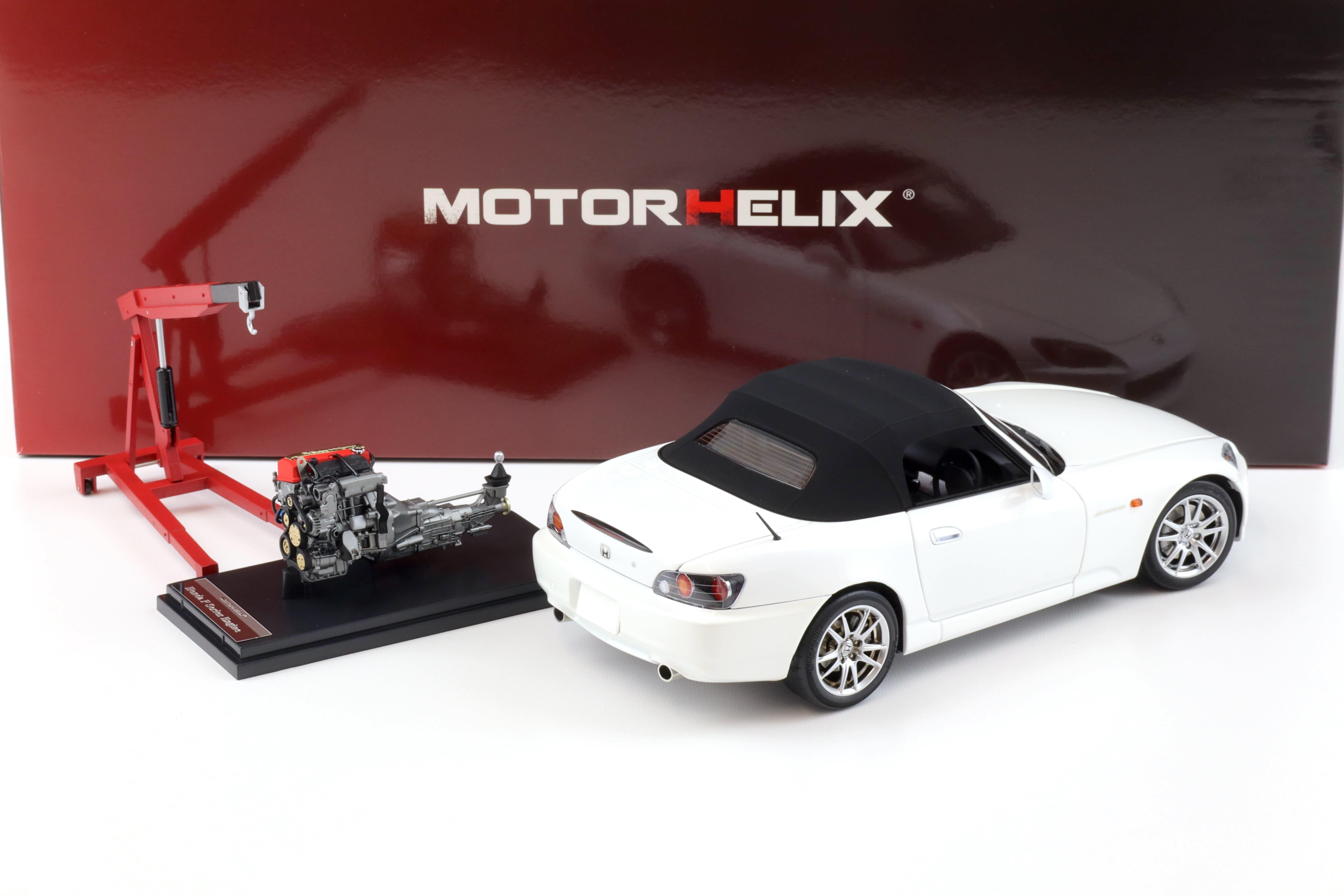 1:18 Motorhelix Honda S2000 (AP2) Grand Prix white + engine Diecast M85102