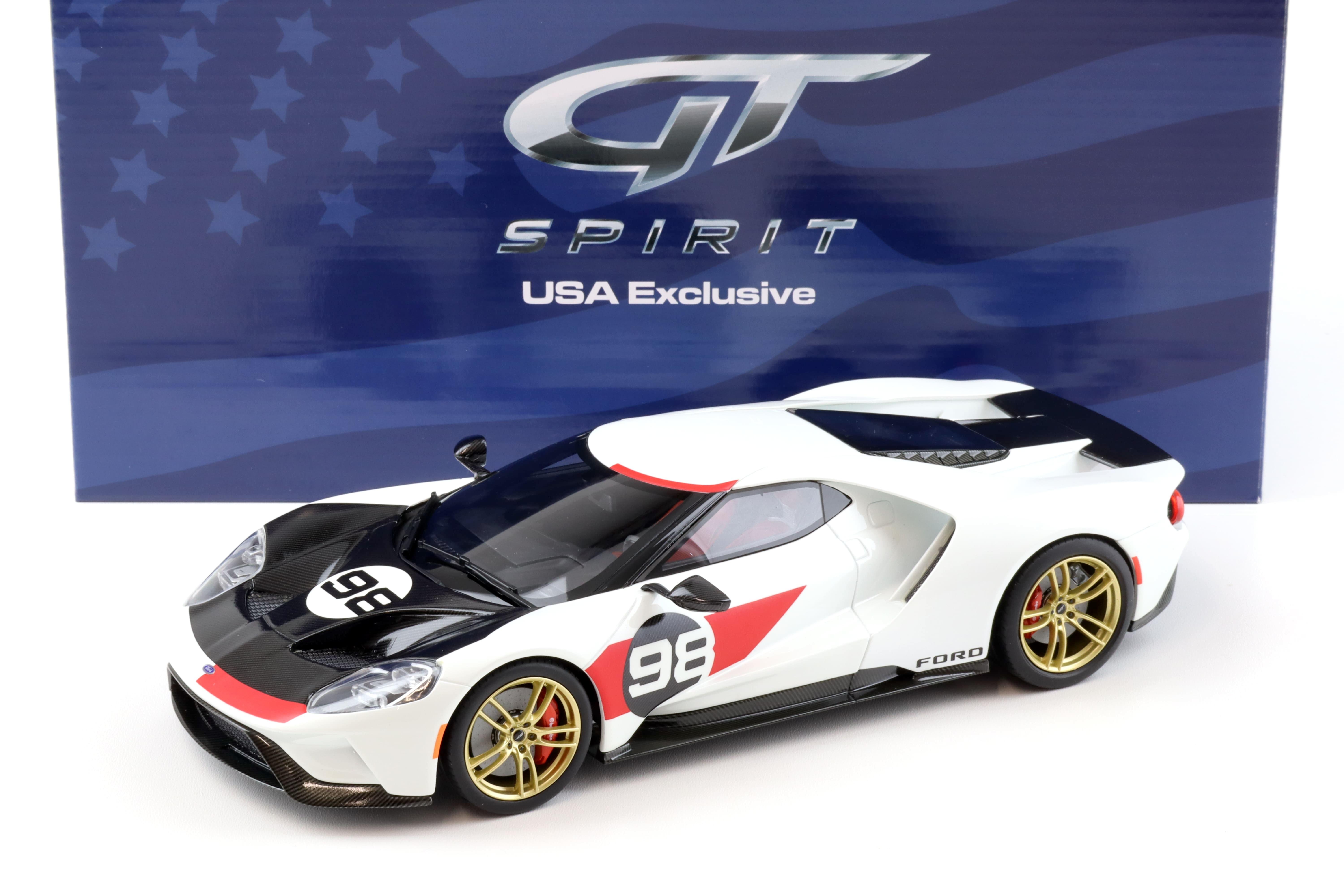 1:18 GT Spirit ACME US037 Ford GT Heritage Edition #98 frozen white 2021