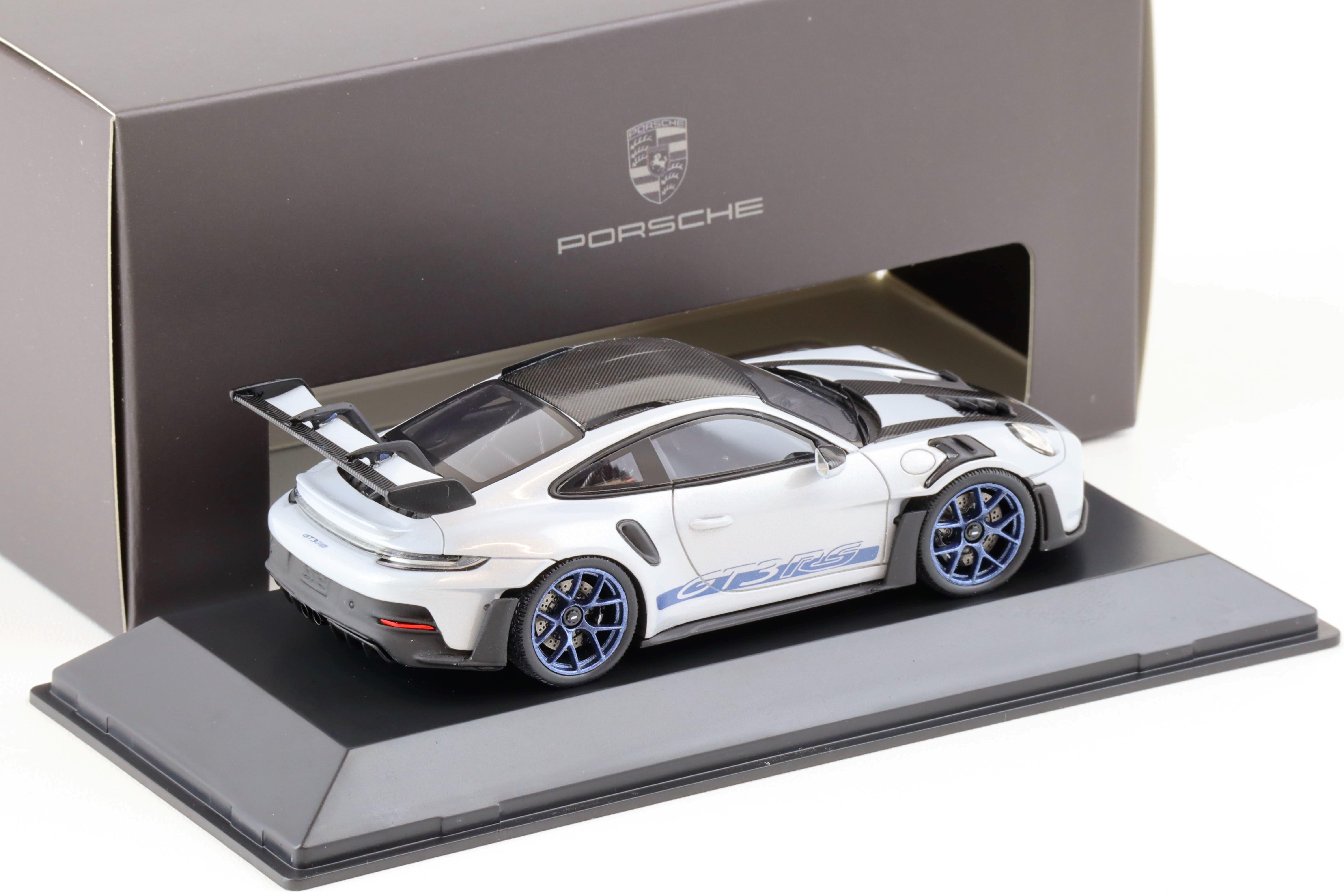 1:43 Spark Porsche 911 (992) GT3 RS Weissach Package ice grey/ indigo blue WAP DEALER