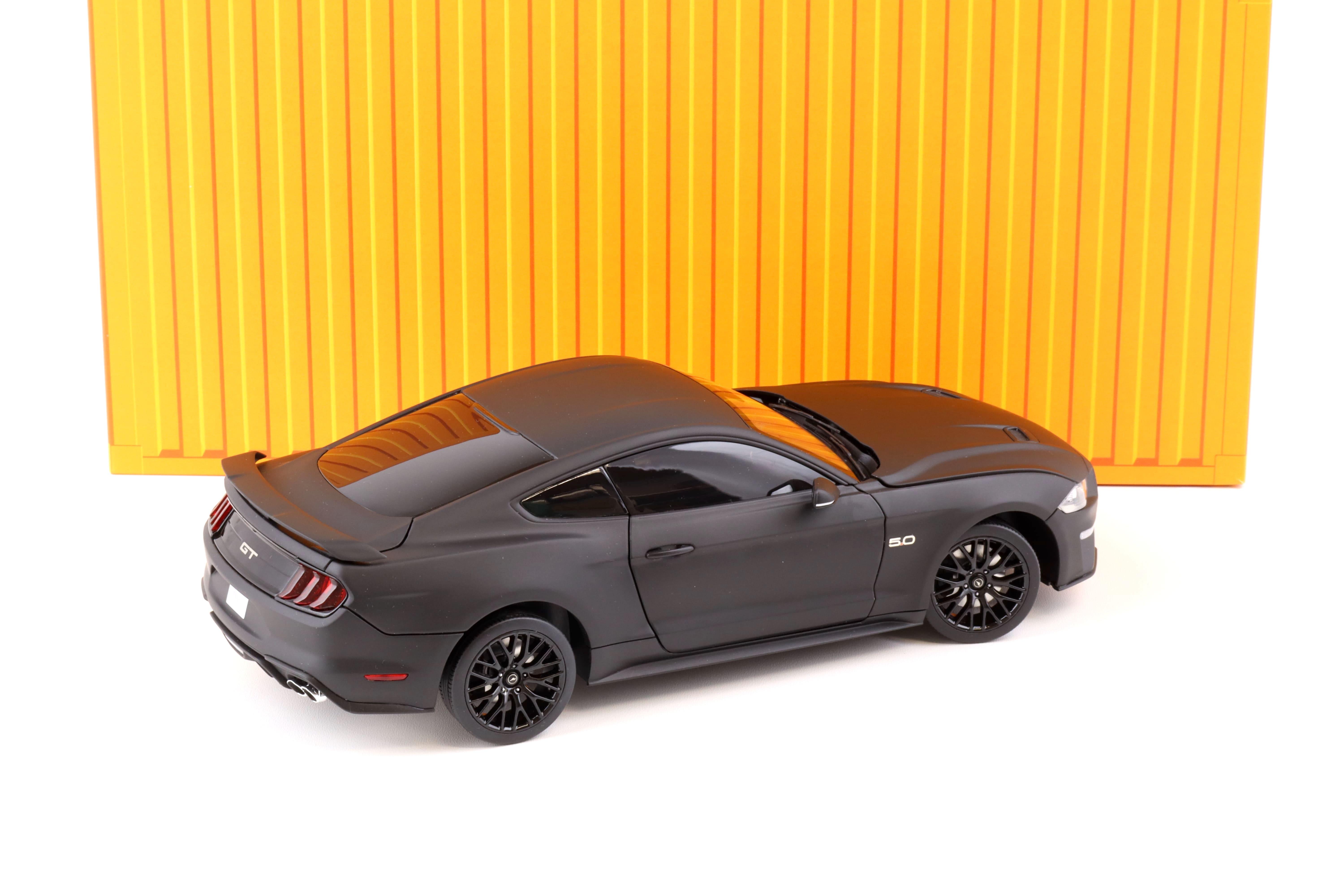 1:18 Diecast Masters 2019 Ford Mustang GT 5.0 Coupe LHD matt black