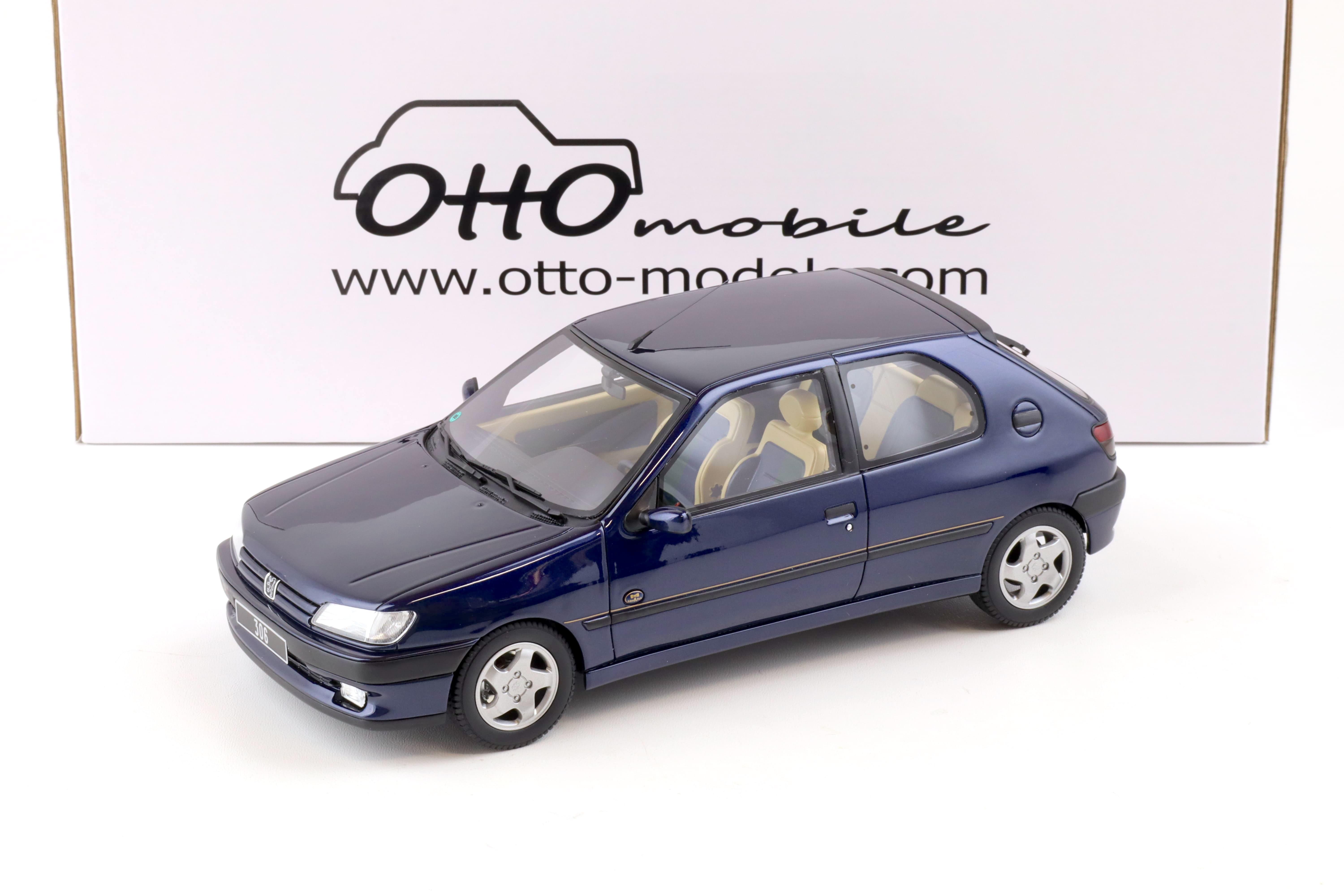 1:18 OTTO mobile OT385 Peugeot 306 Eden Park dark blue 1995