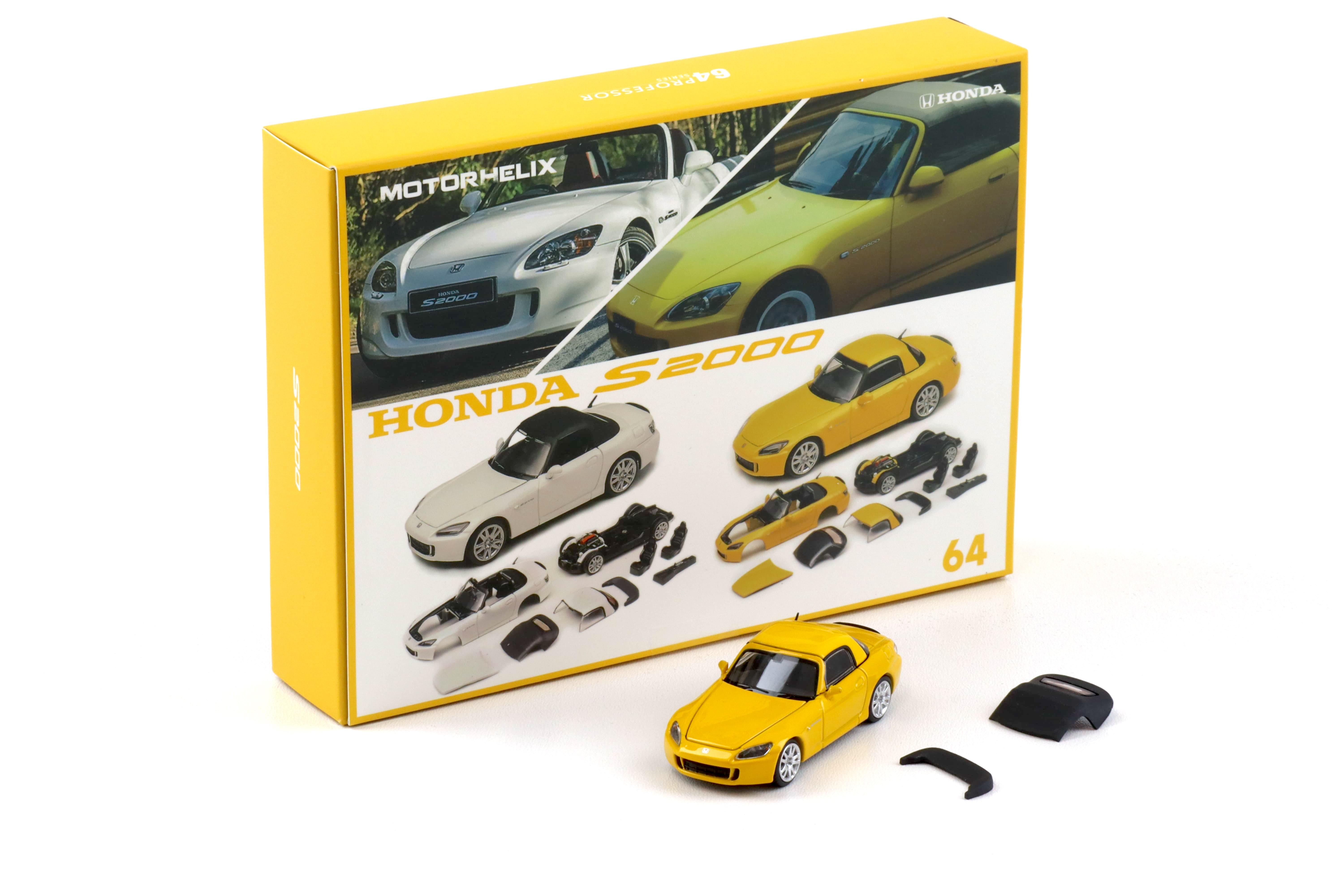 1:64 Motorhelix 64Professer Honda S2000 (AP2) Indy yellow Semi assembled Kit M65102