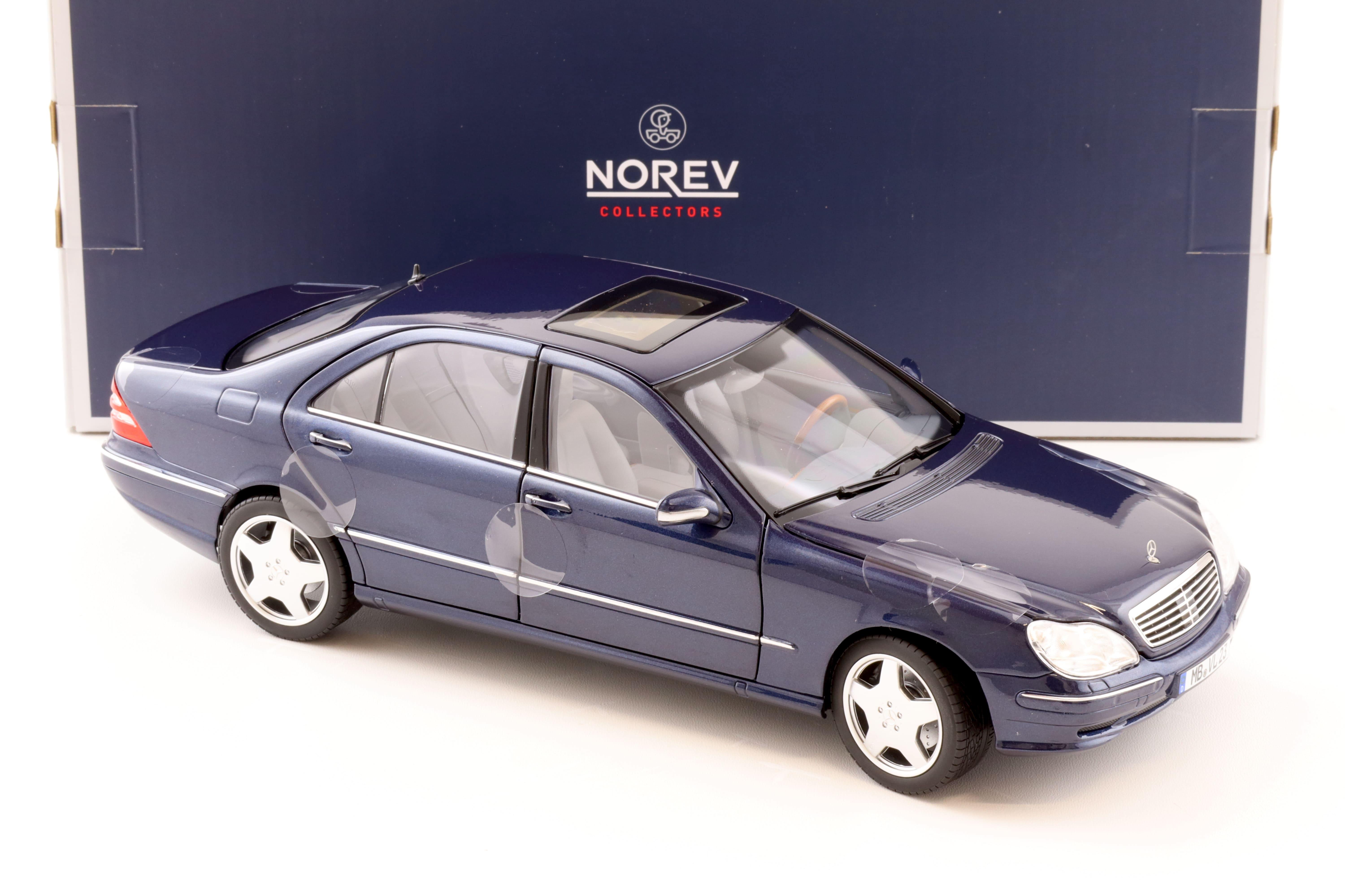 1:18 Norev Mercedes S55 AMG Limousine W220 dark blue metallic 2000