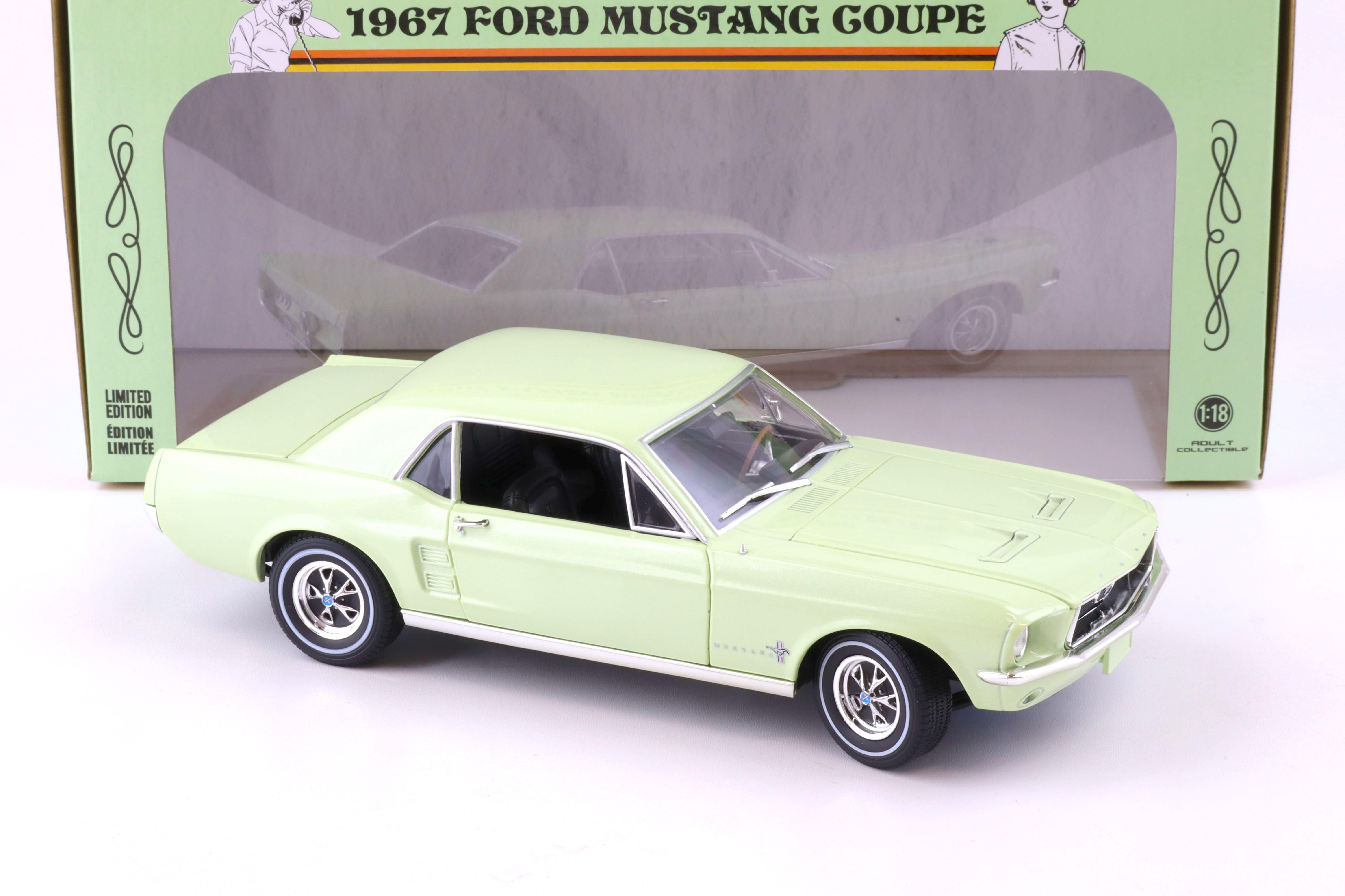 1:18 Greenlight 1967 Ford Mustang Coupe The She Country Mustang Limelite green