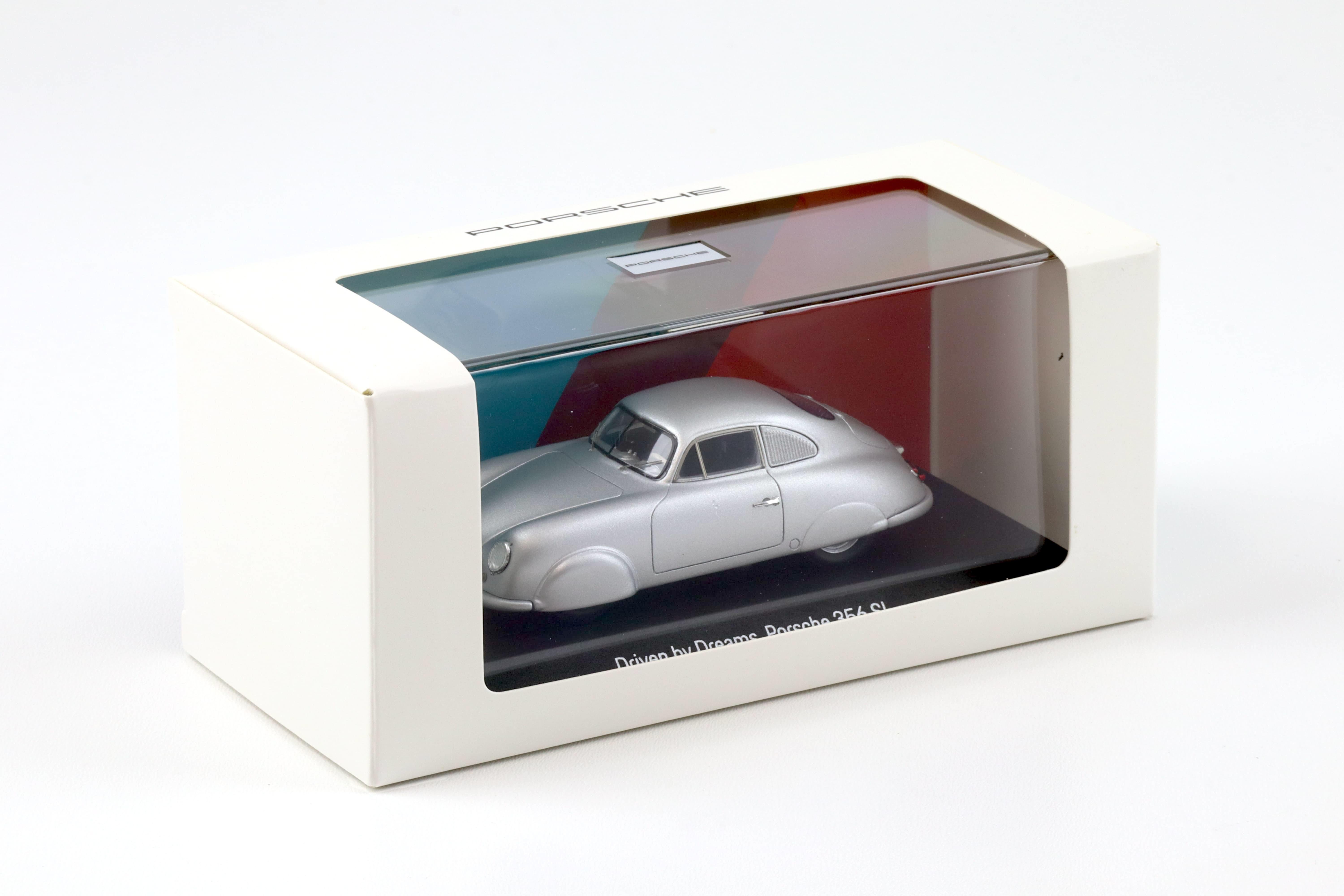 1:43 Spark Porsche 356 SL Coupe silver Gilberte Thirion MAP Porsche Museum