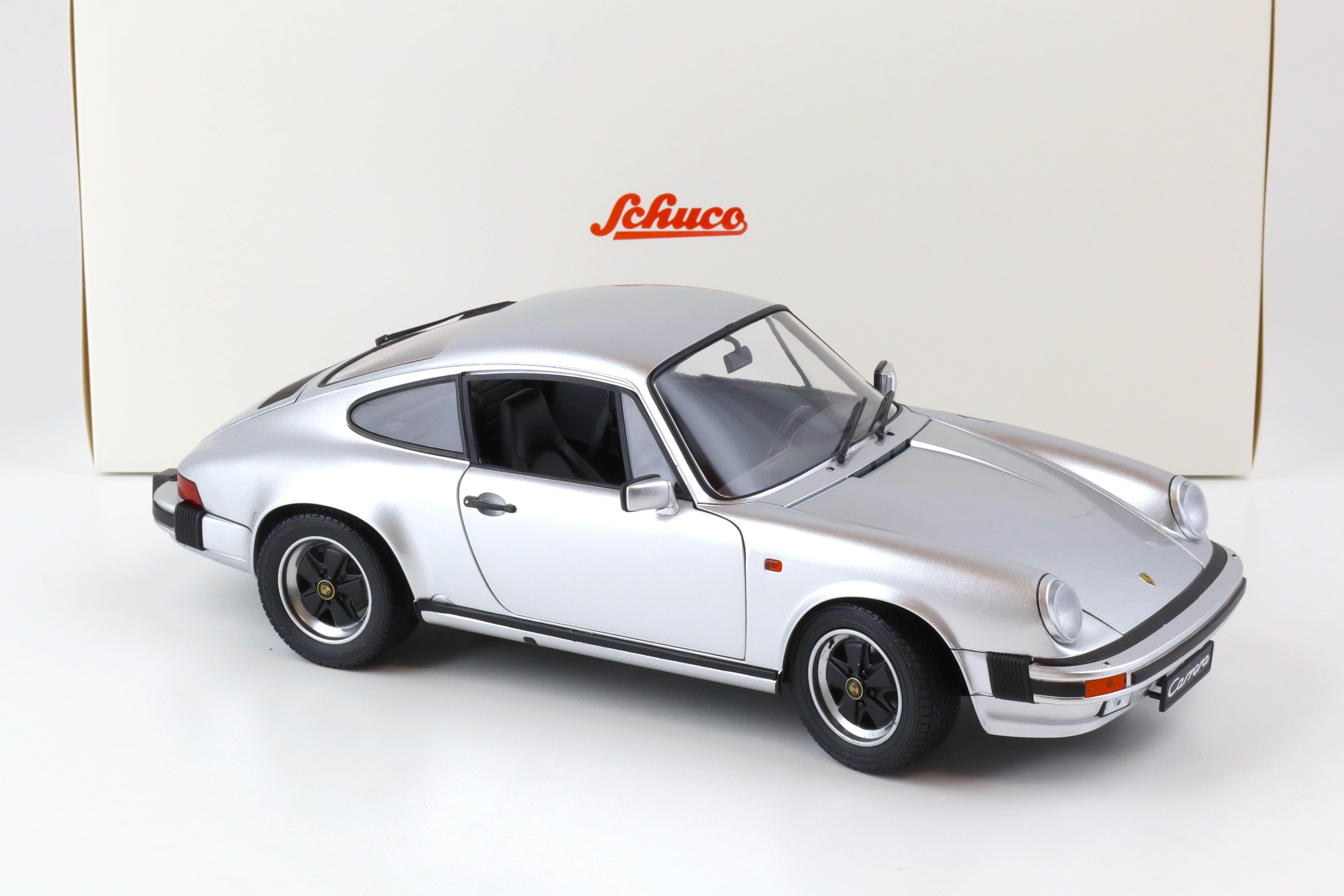 Porsche 911 Carrera Coupè 3.2 Argento Modellino Auto 1:12 Schuco