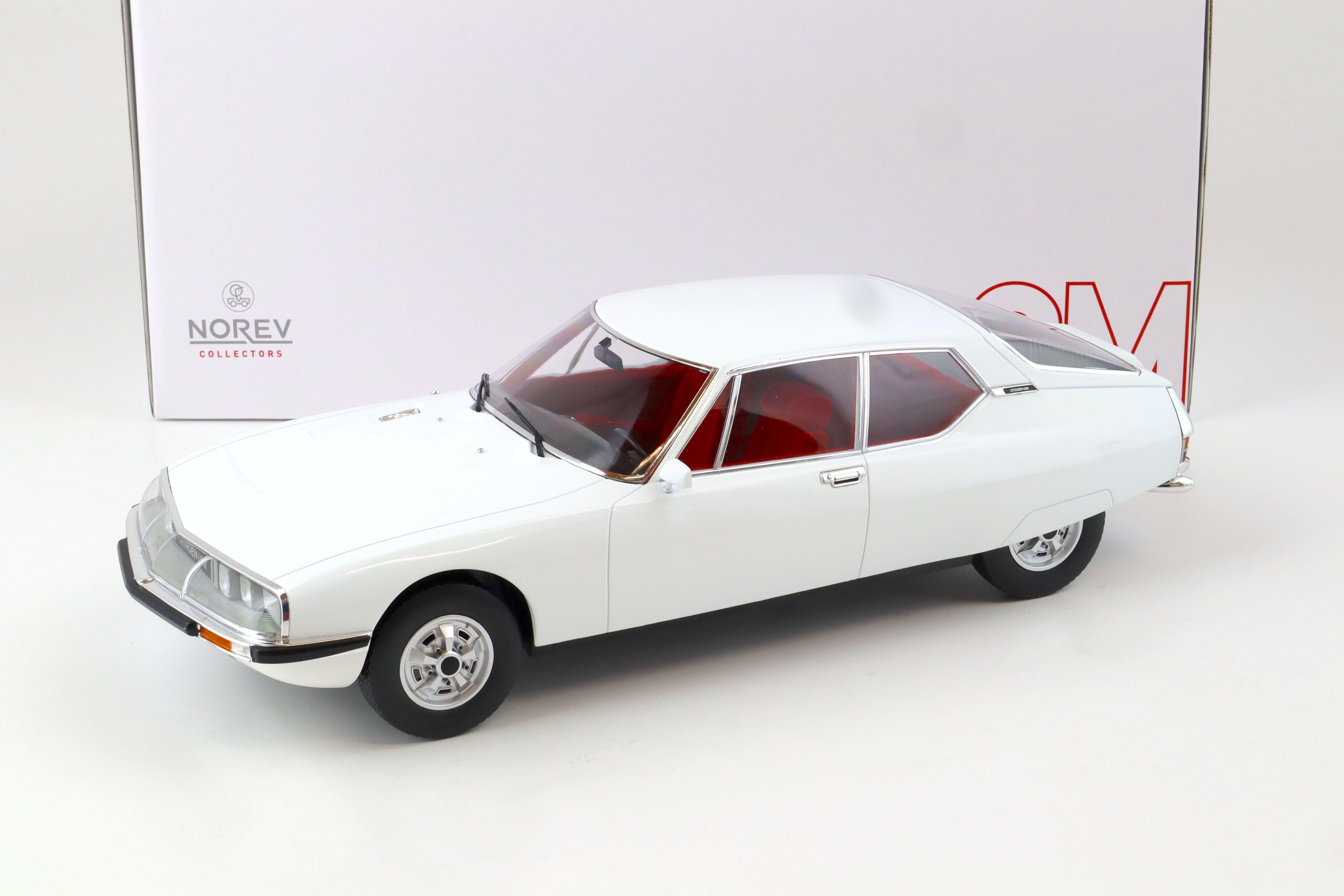 1:12 Norev Citroen SM 1974 white with red interior 121702 - Limited 200 pcs.