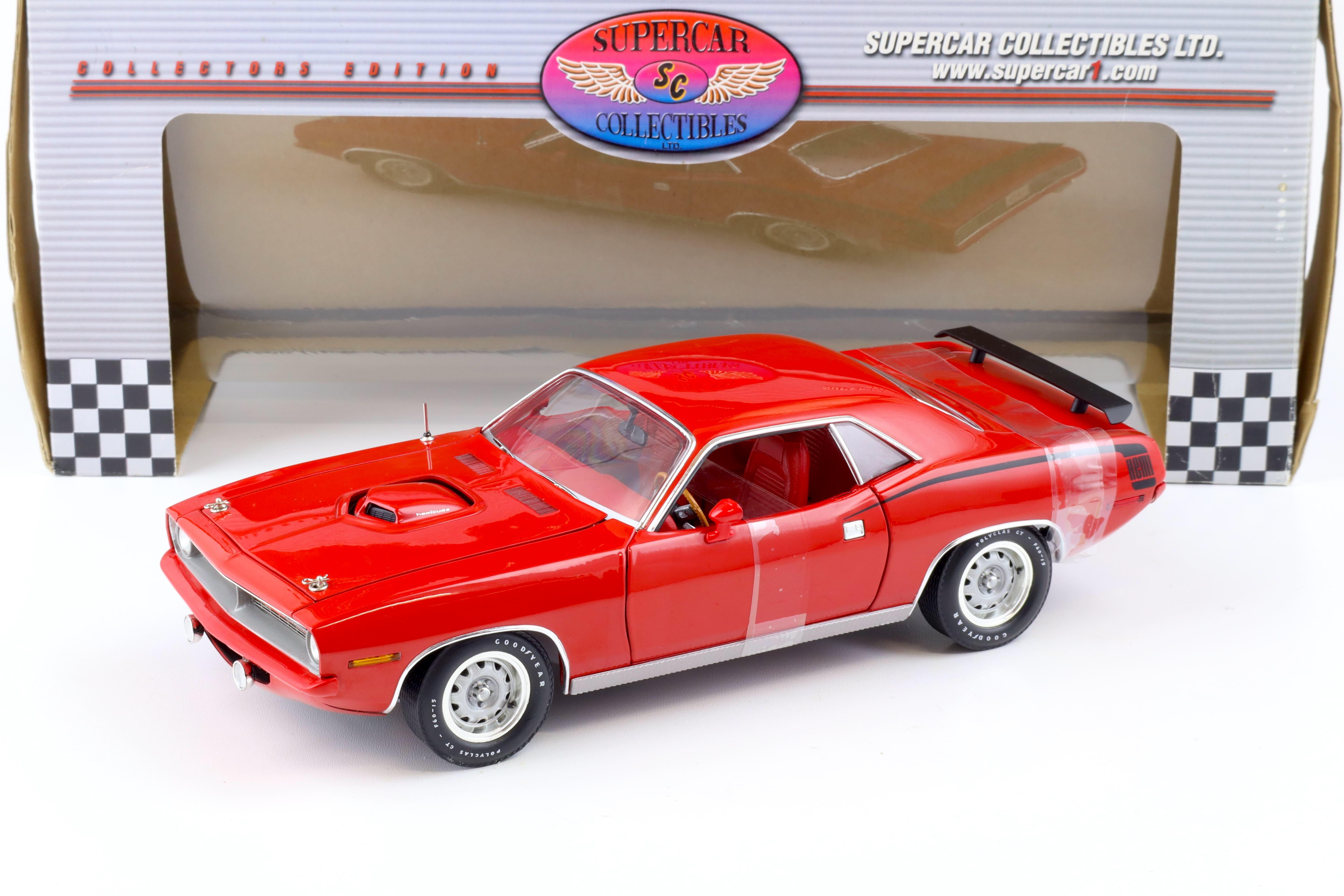 1:18 Highway61 Supercar Plymouth Hemi Cuda Coupe red 50238