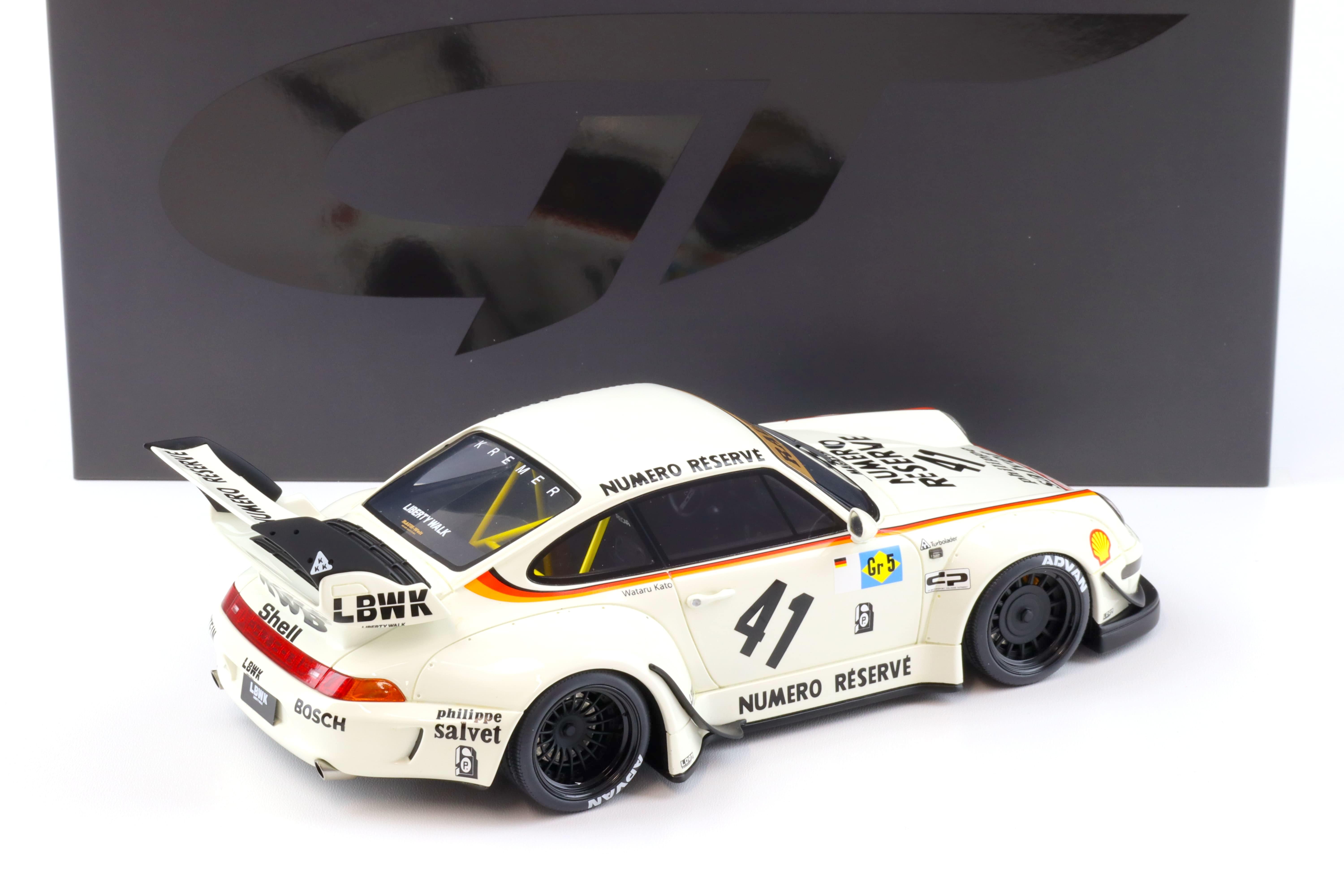 1:18 GT Spirit GT451 Porsche 911 993 RWB Rauh-Welt Kato San white 2023