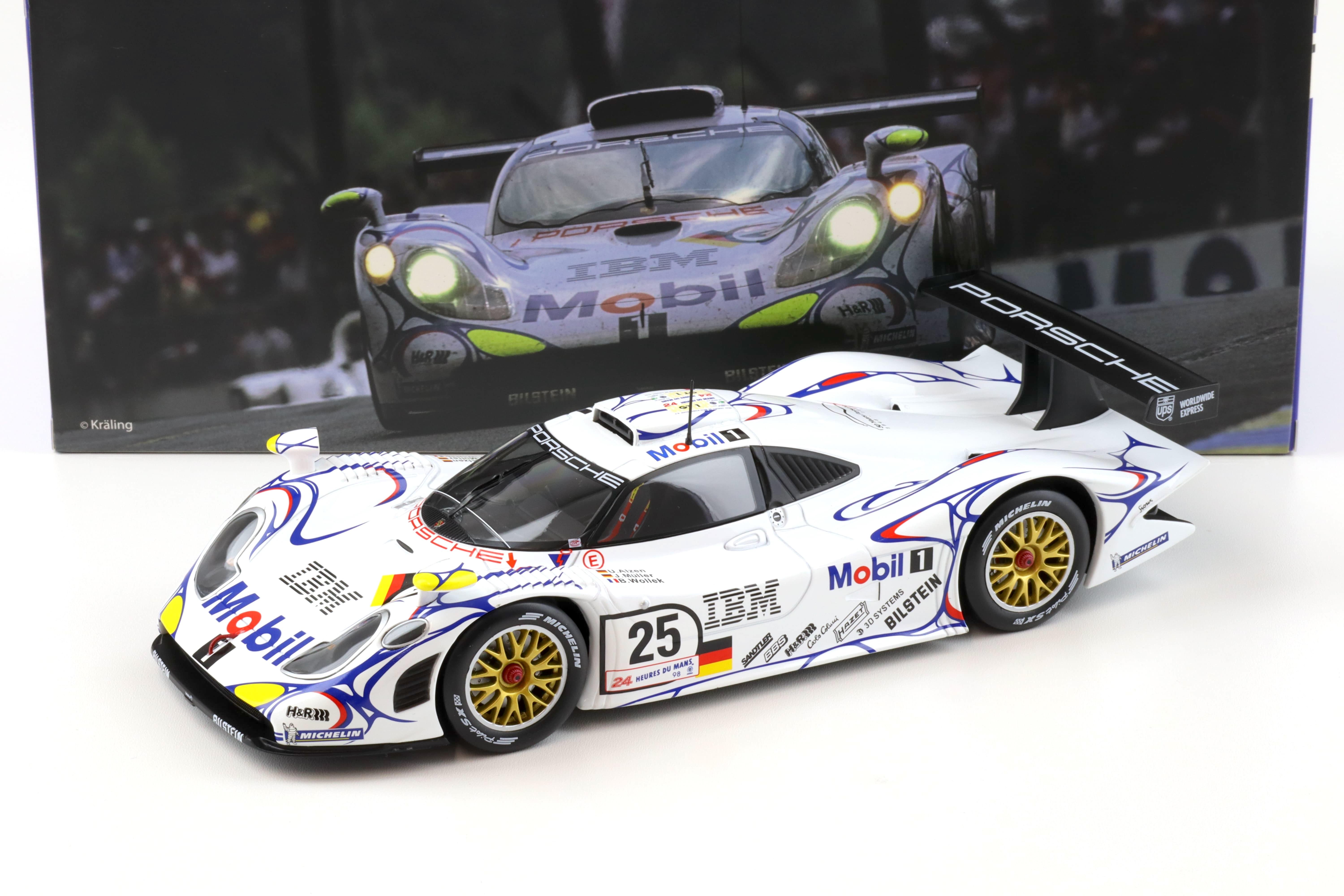 1:18 WERK83 Porsche 911 GT1 #25 - 2nd 24h Le Mans 1998 Wollek/ Müller/ Alzen