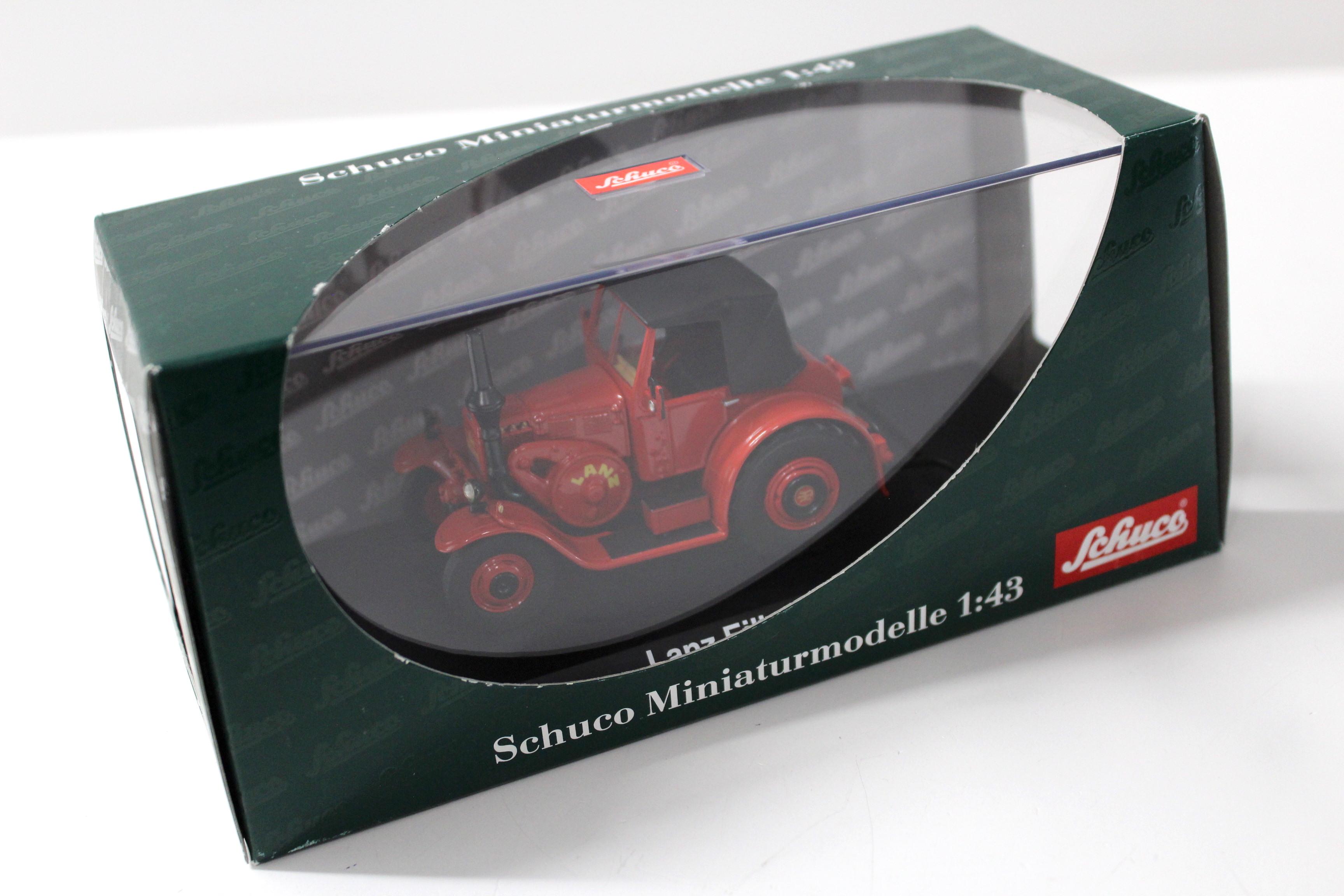 1:43 Schuco Lanz Eilbulldog Traktor red 
