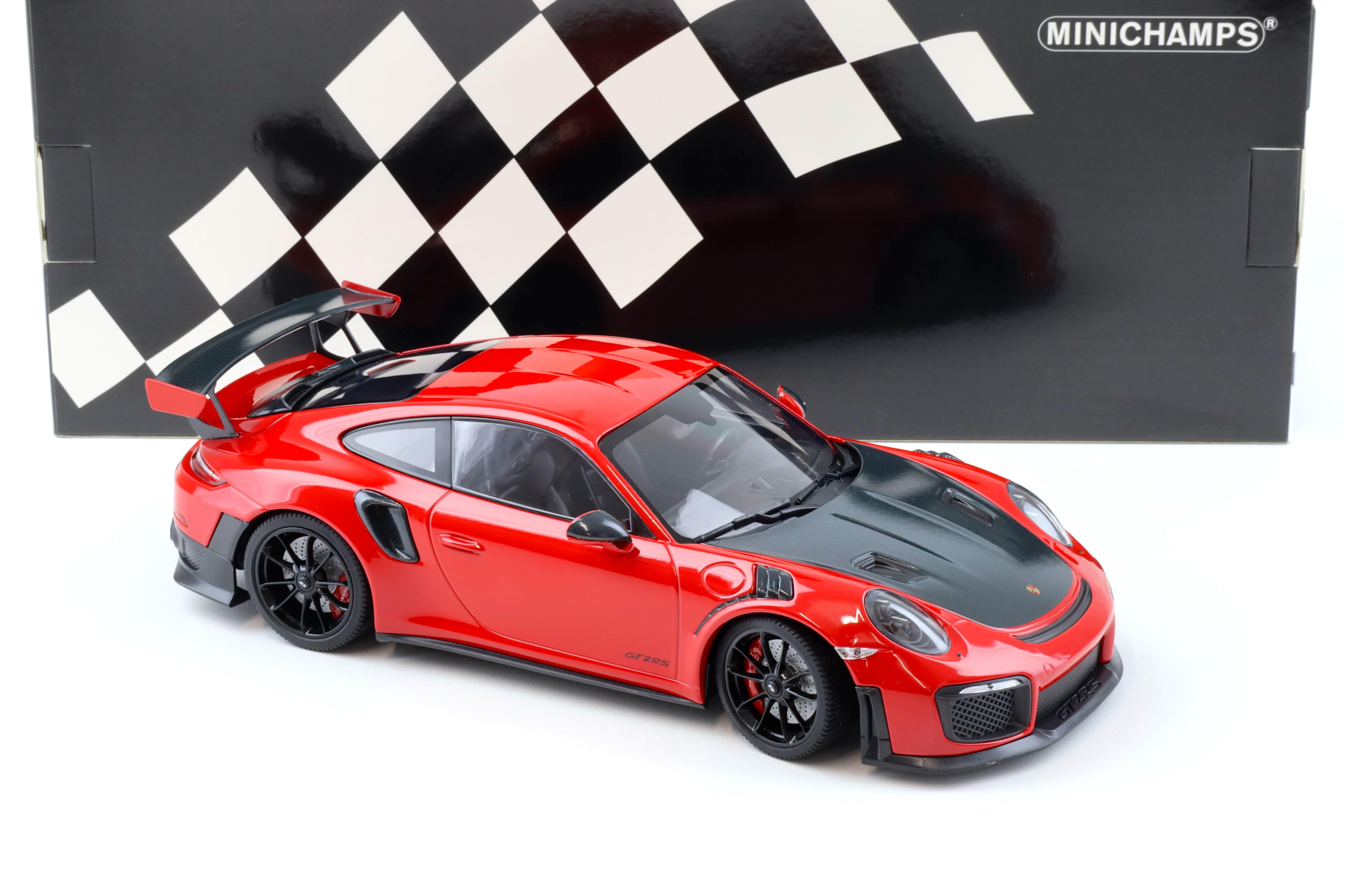 1:18 Minichamps Porsche 911 (991.2) GT2 RS red with black wheels 2018