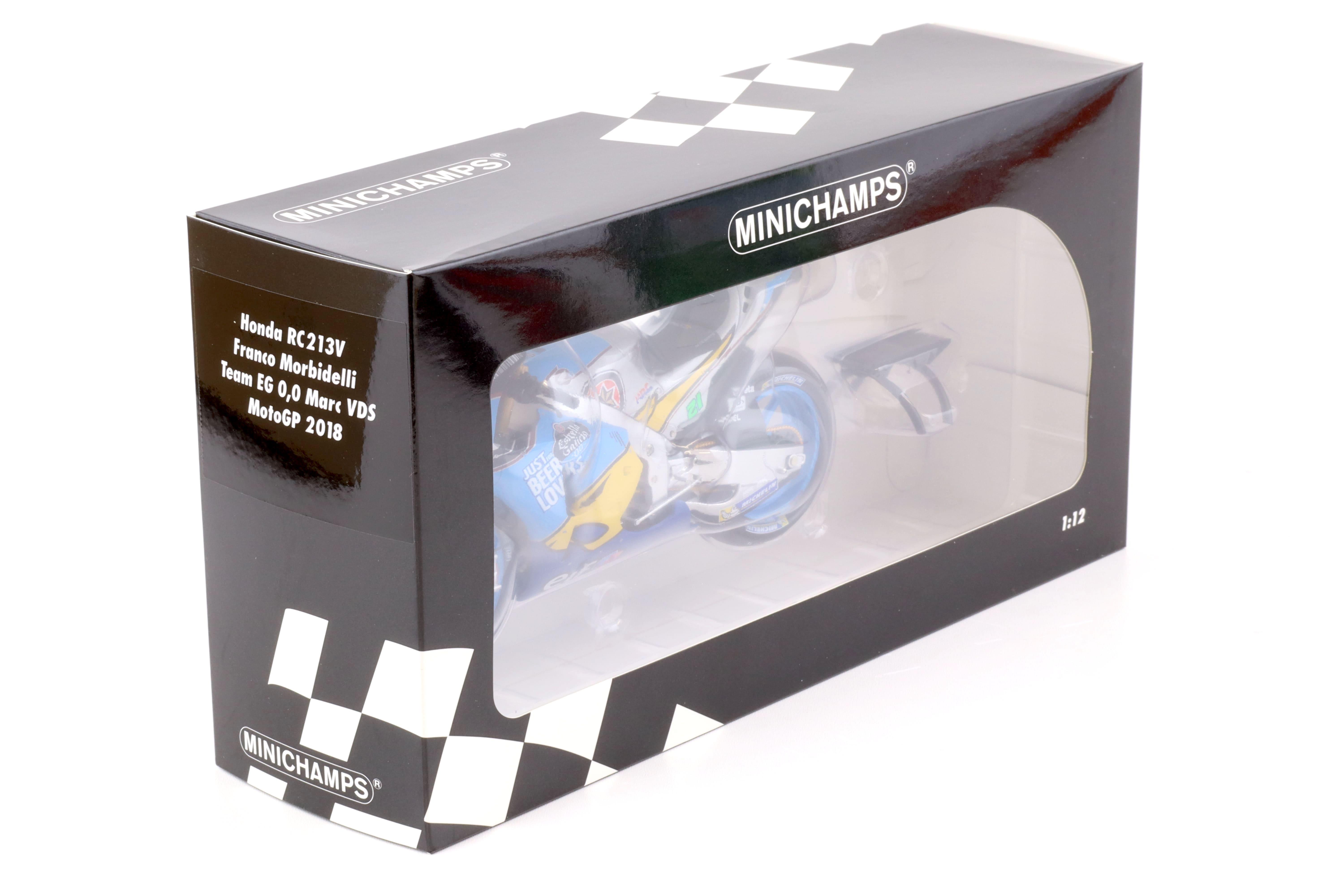 1:12 Minichamps Honda RC213V Morbidelli Team EG 0,0 Marc VDS Moto GP 2018