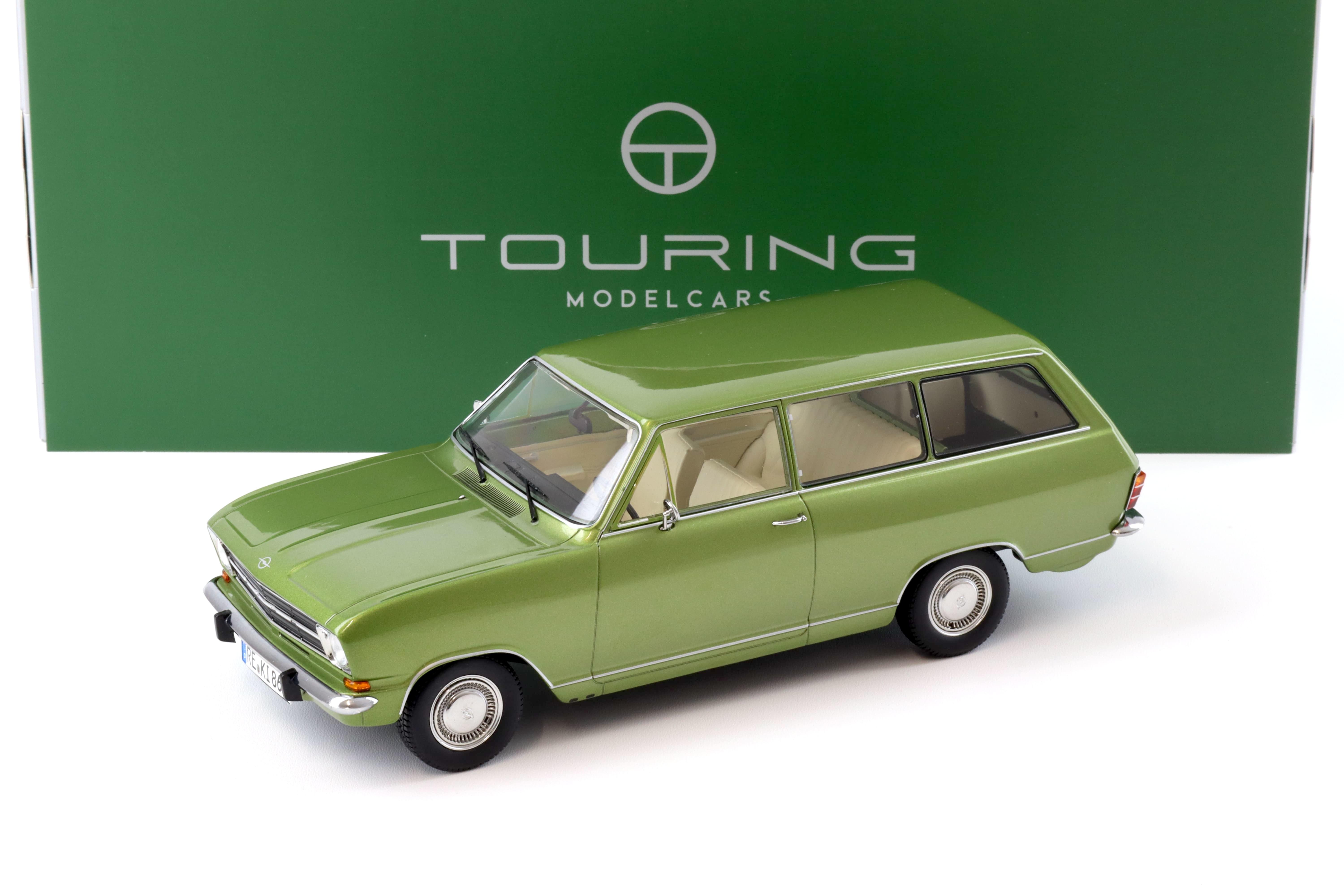 1:18 Touring Modelcars Opel Kadett B Caravan 1972 Lemon green metallic