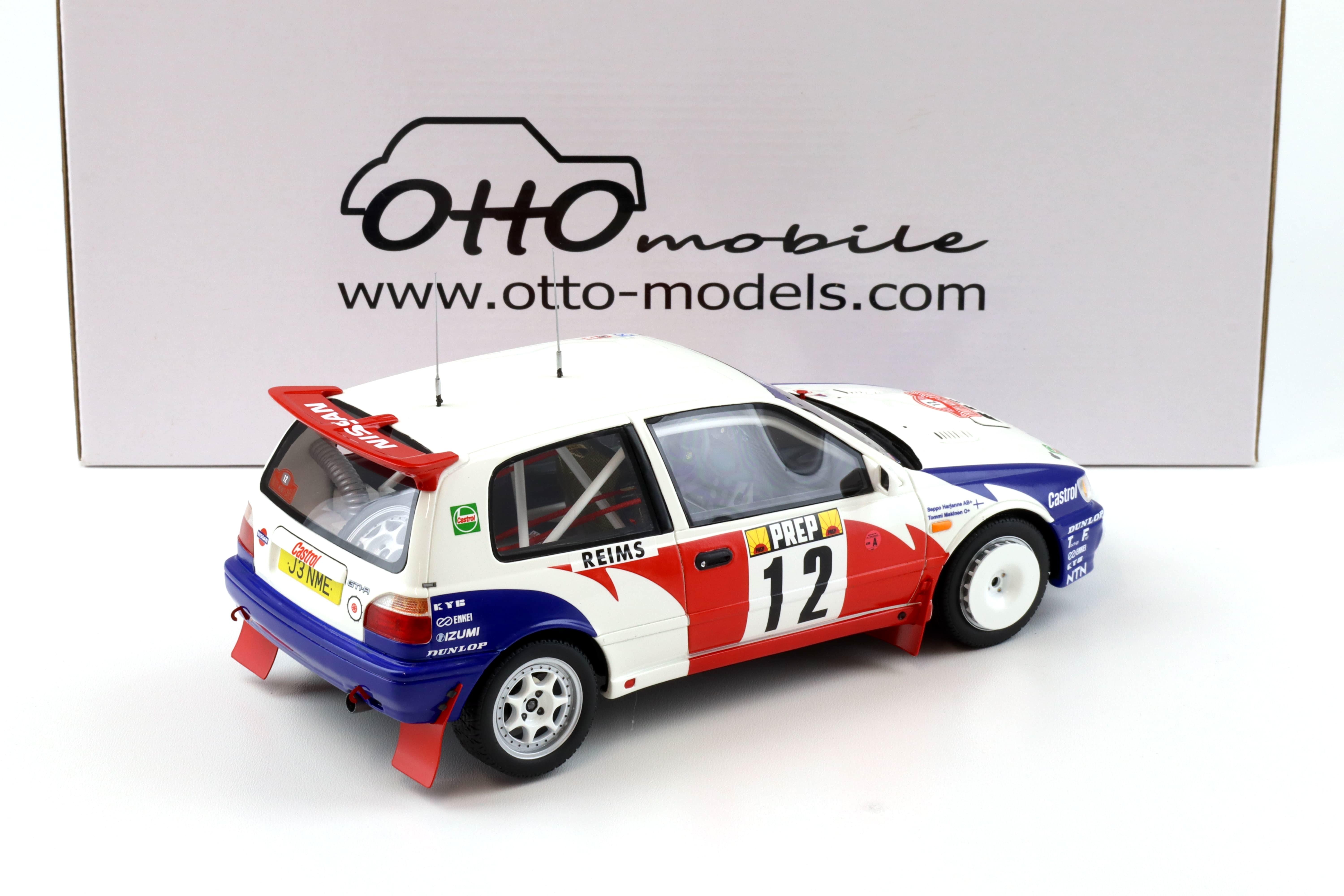 1:18 OTTO mobile OT461 Nissan Sunny GTI-R Rallye Monte Carlo 1992 Makinen