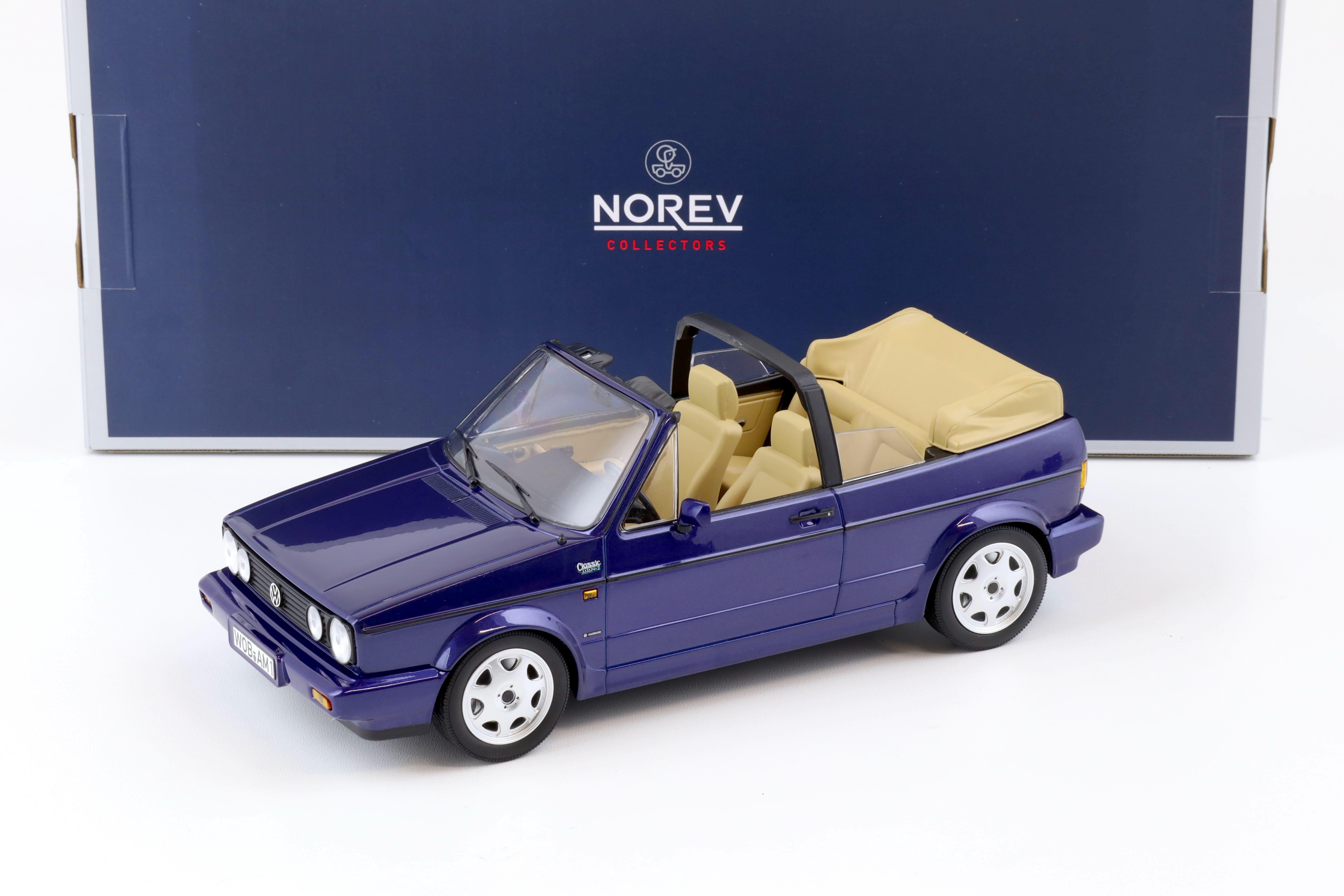1:18 Norev VW Golf 1 Cabriolet 1992 Classic Line blue metallic