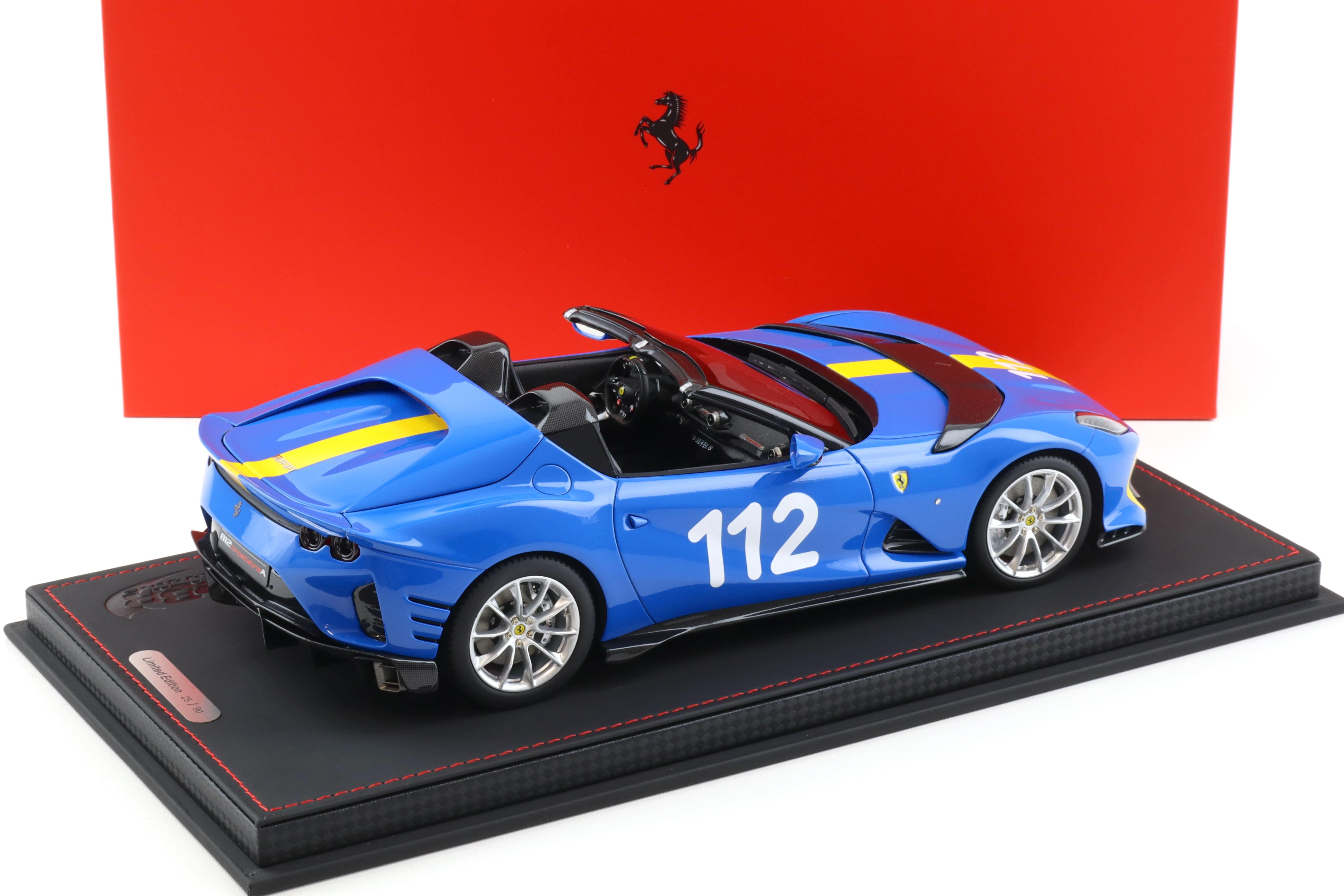 1:18 BBR Ferrari 812 Competizione A Aperta French Racing blue - Limited 90 pcs.