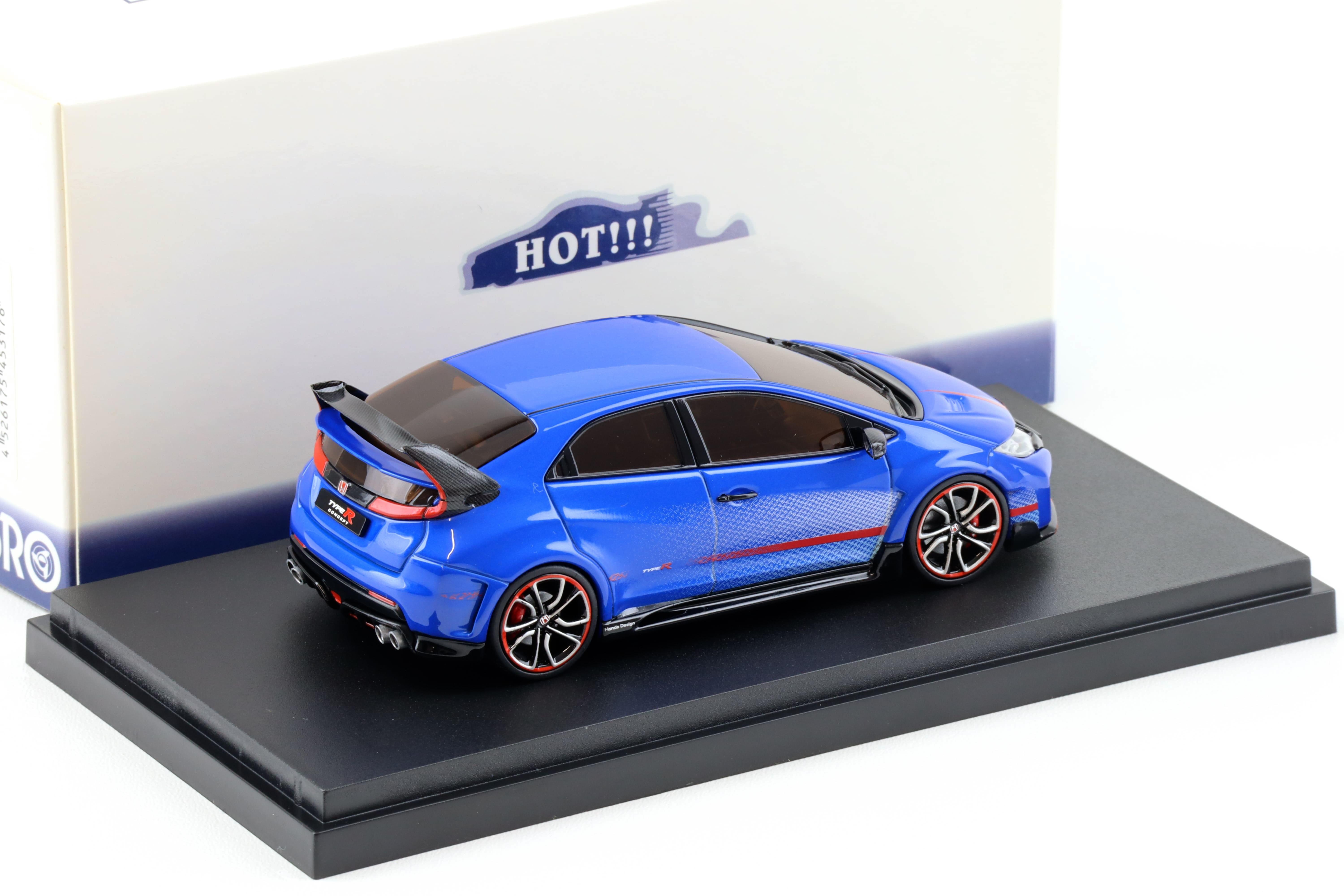 1:43 Ebbro Honda Civic Type R Concept 2014 blue