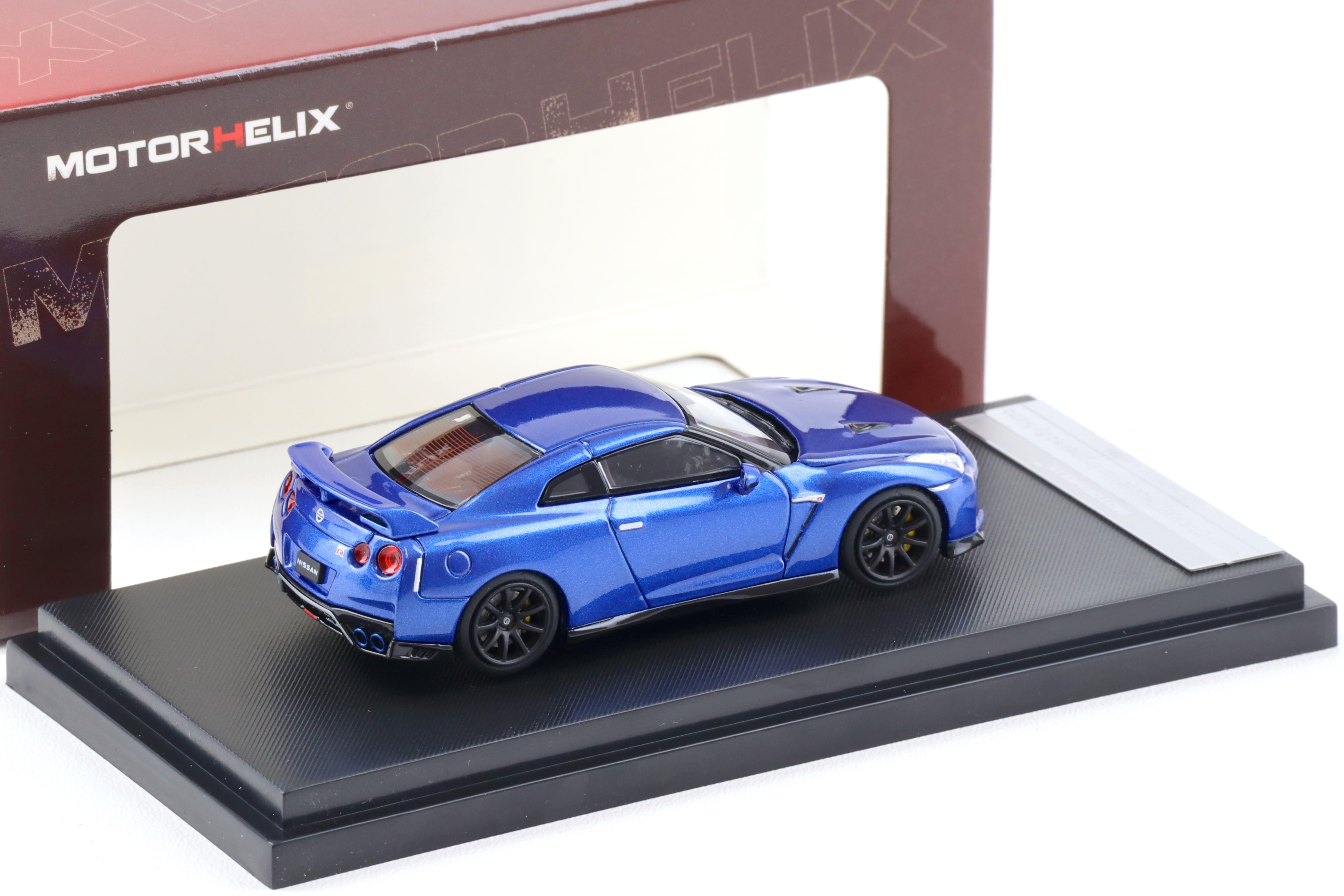 1:64 Motorhelix Nissan GT-R (R35) Track Edition Bayside blue M63513