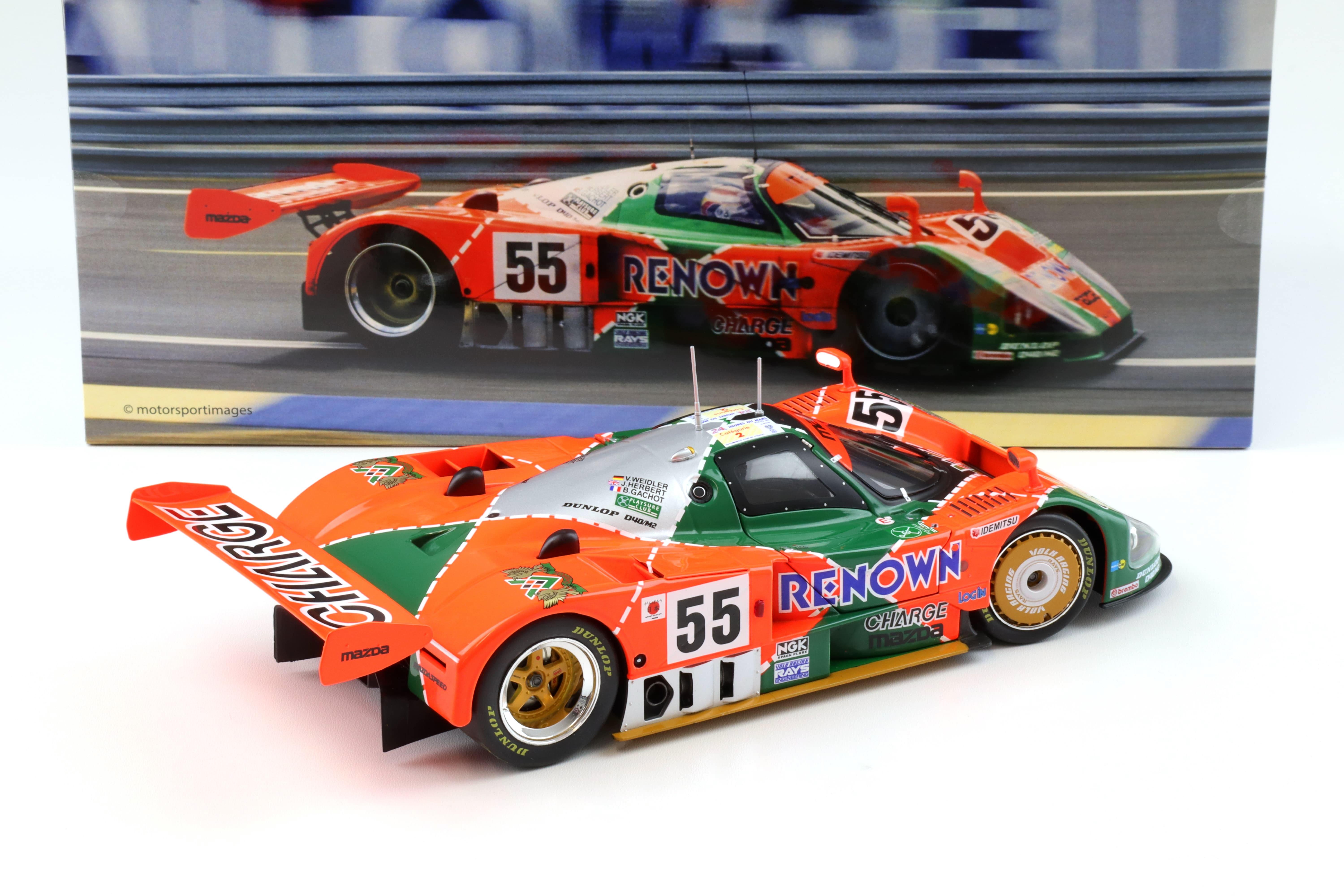 1:18 WERK83 Mazda 787B Winner 24h Le Mans 1991 #55 Weidler/ Herbert 