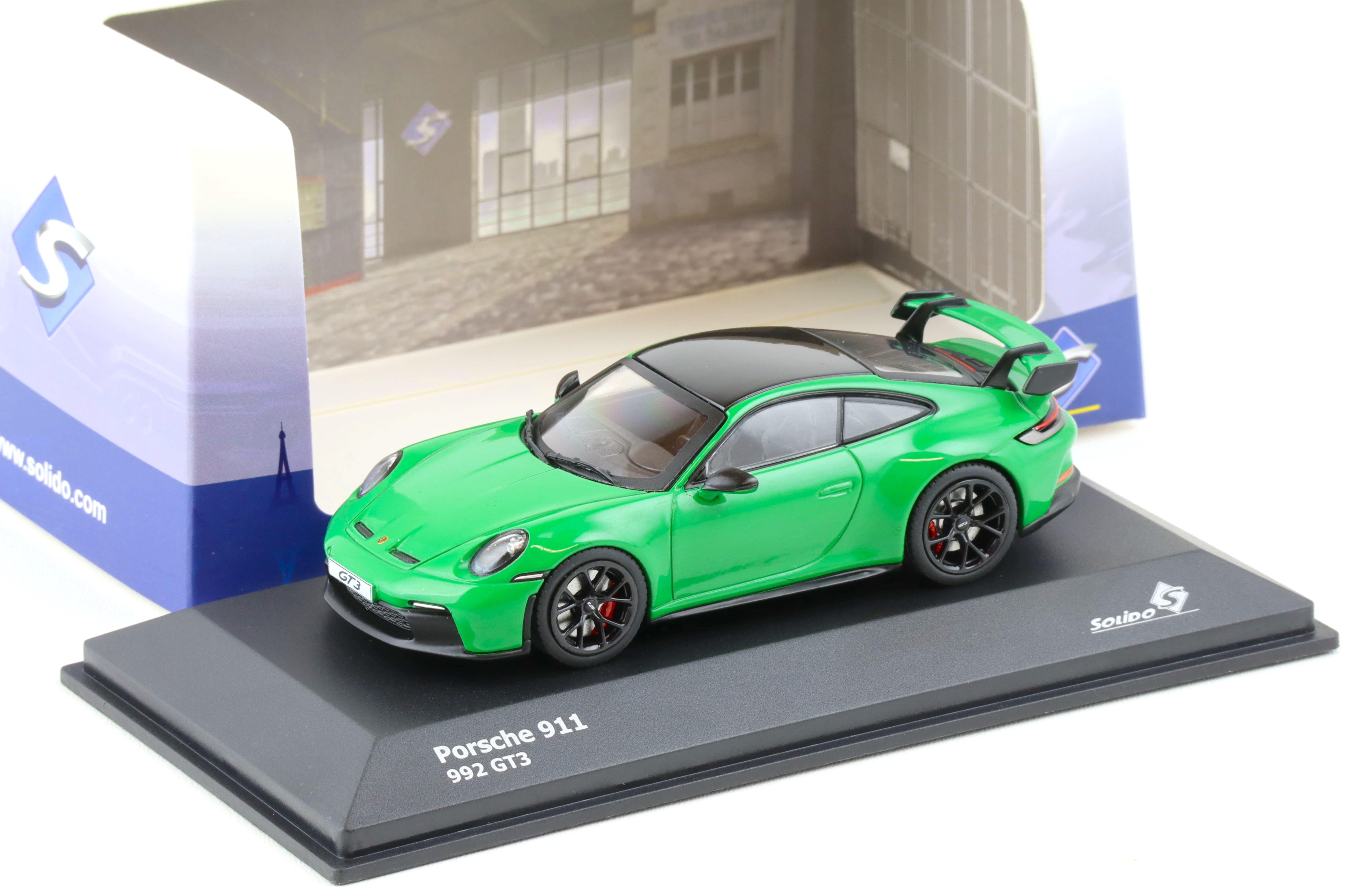 1:43 Solido Porsche 911 (992) GT3 Coupe Python green 2021
