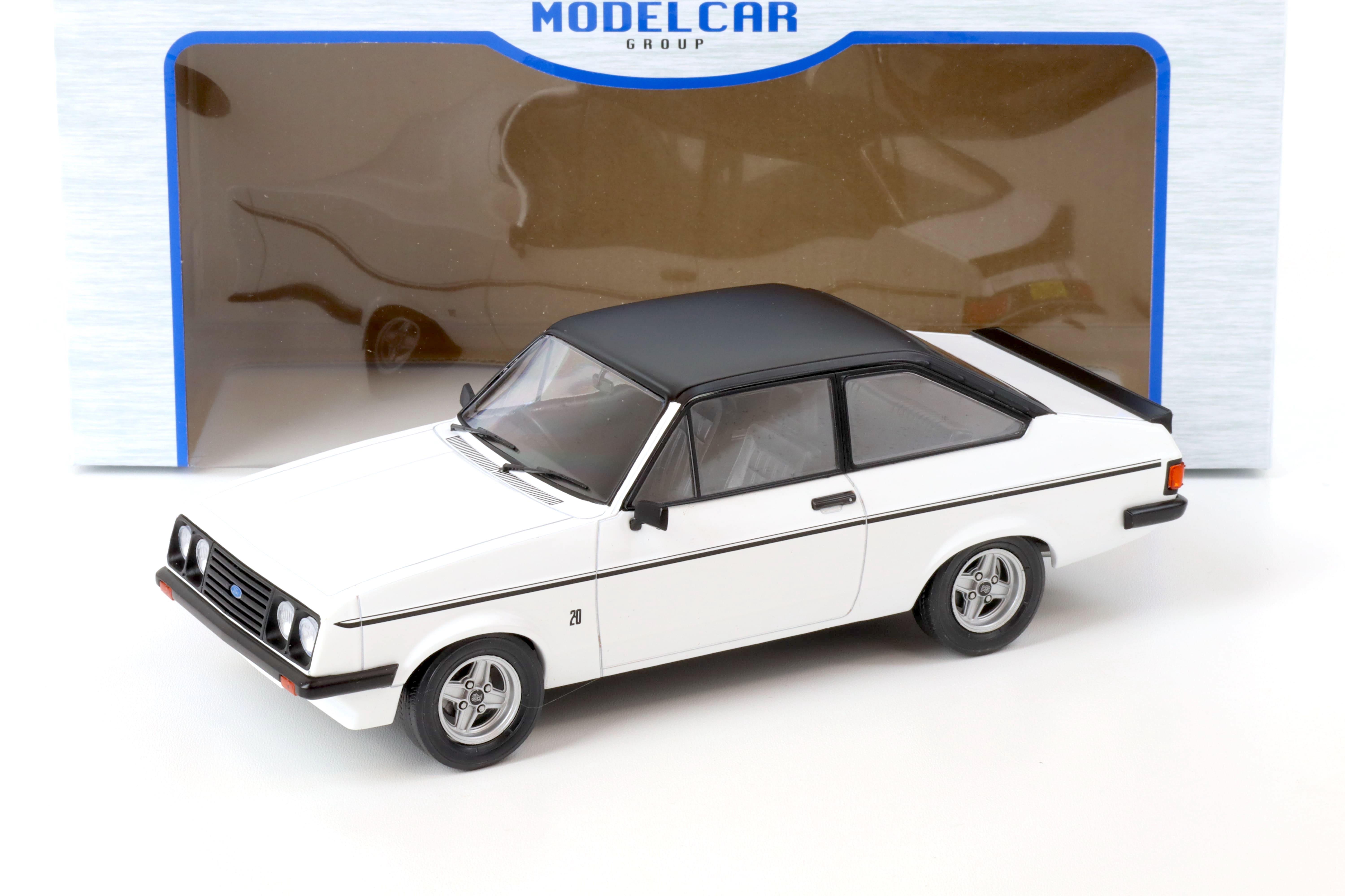 1:18 MCG Ford Escort MK II RS 2000 RHD white/ matt black