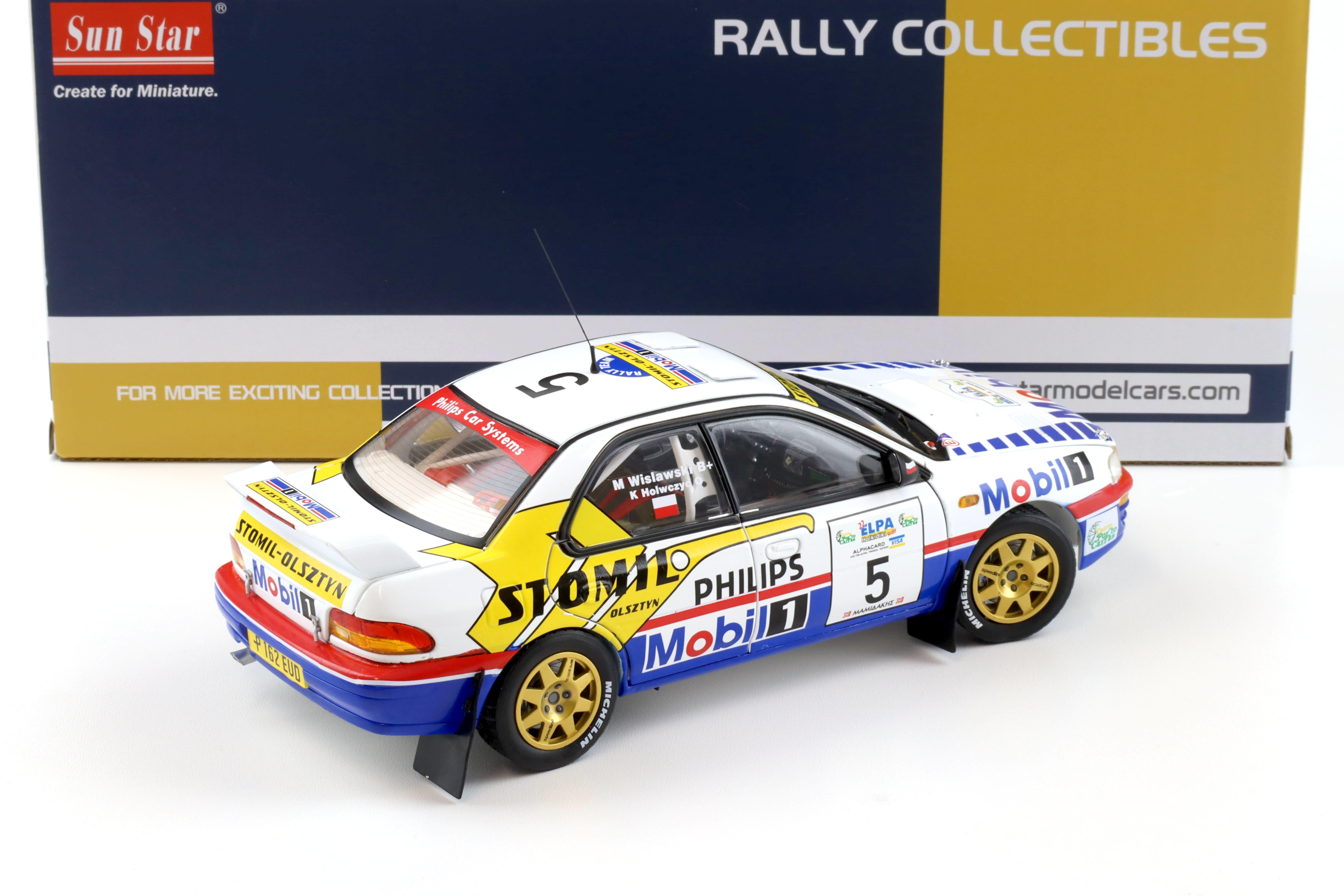 1:18 Sun Star Subaru Impreza 555 Winner Elpa Rally Halkidiki 1997 #5 Krzysztof