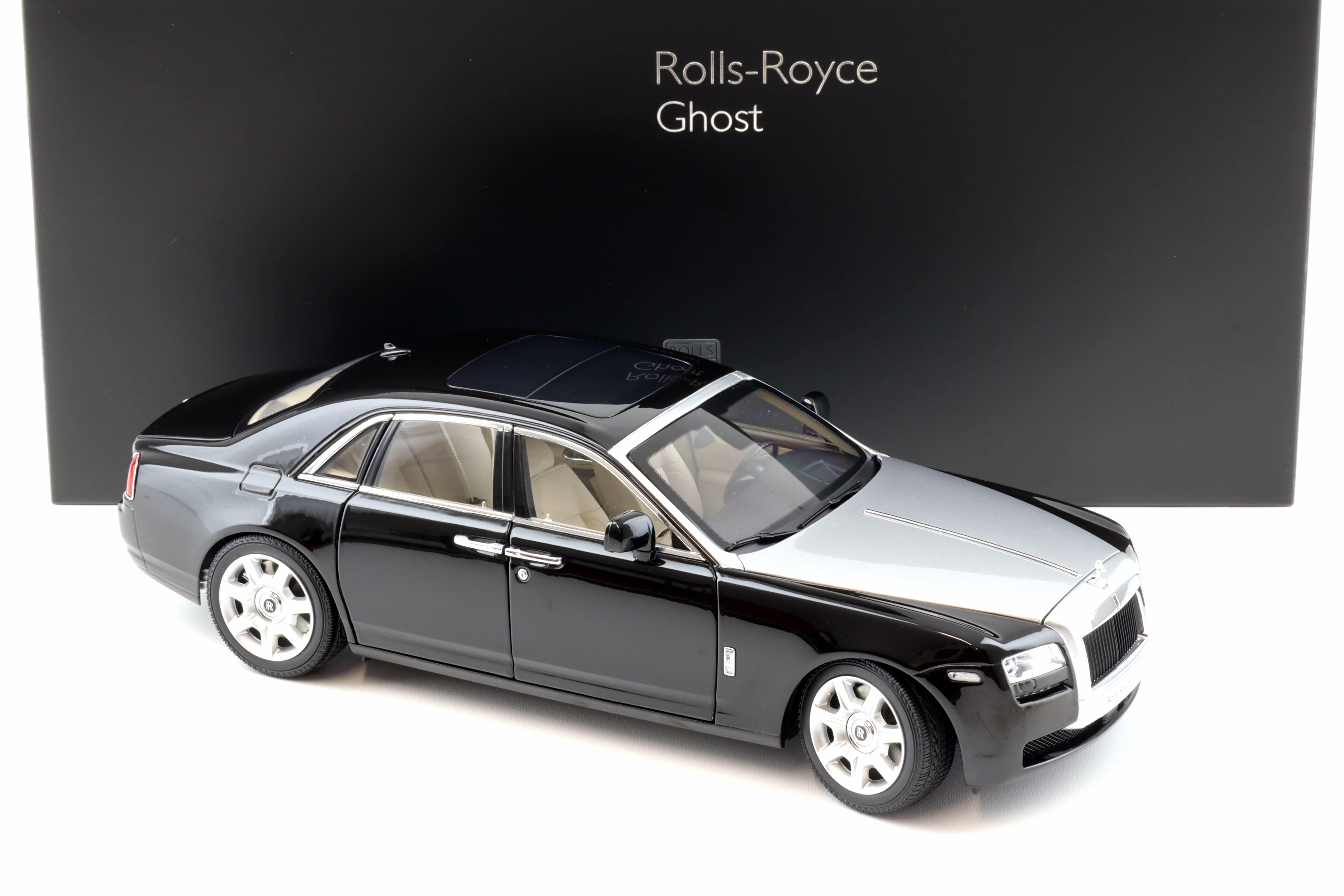 1:18 Kyosho Rolls Royce Ghost 2009 black/ silver KS08802BKS2