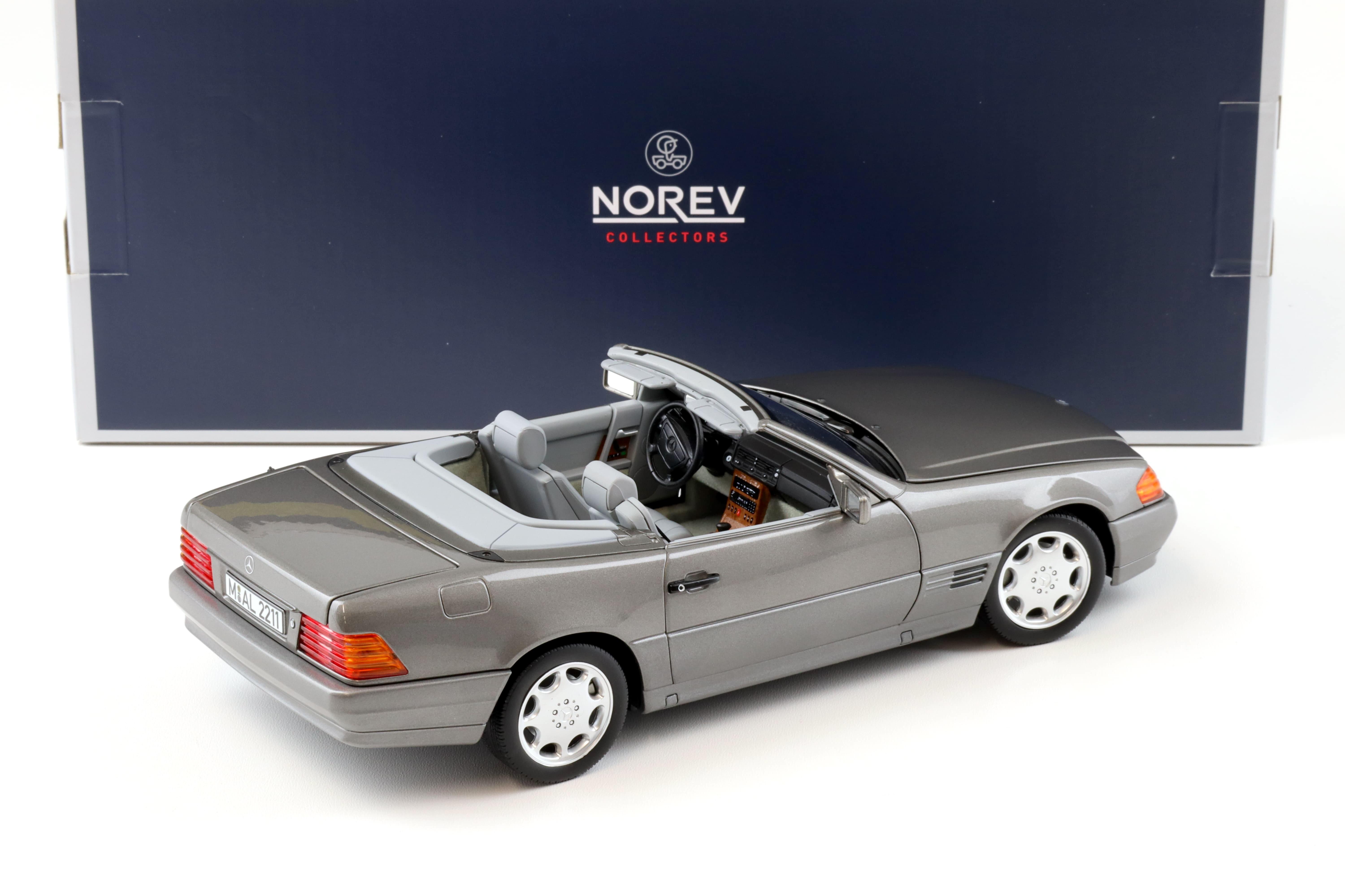 1:18 Norev Mercedes 500SL Cabriolet R129 grey 1989