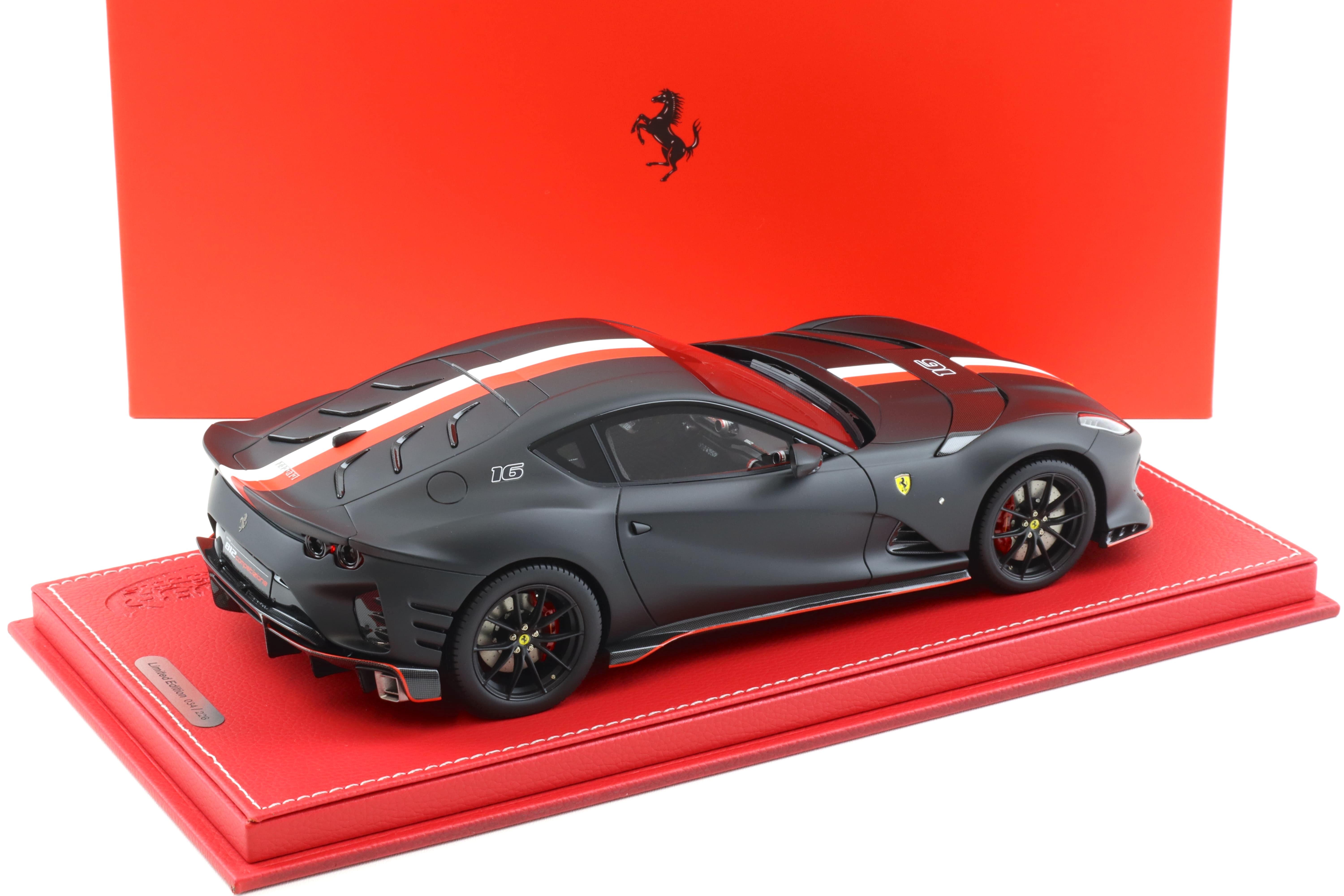 1:18 BBR Ferrari 812 Competizione Nero Opaco black C. Leclerc - Limited 226 pcs.