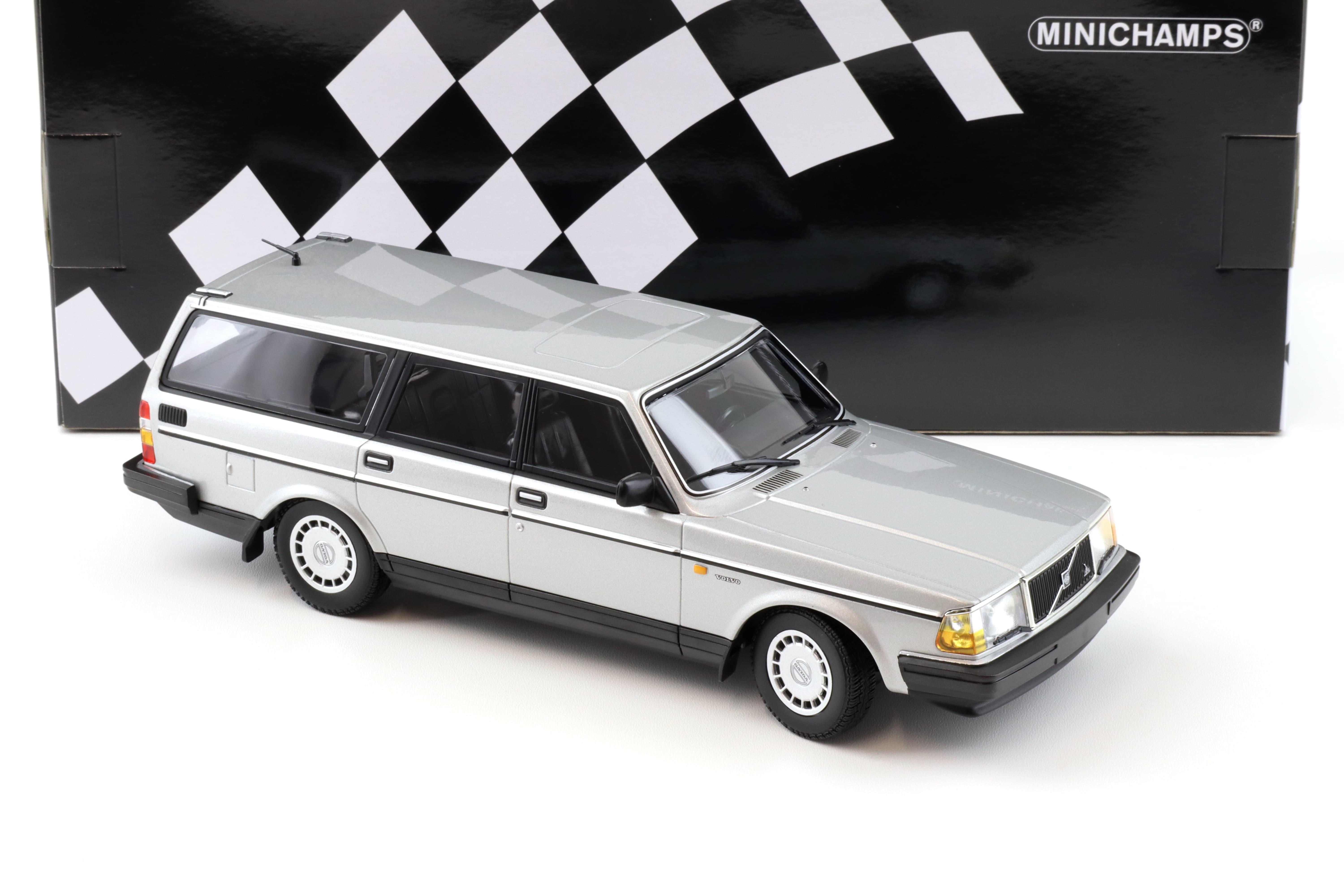 1:18 Minichamps Volvo 240 GL Break Estate 1986 silver metallic