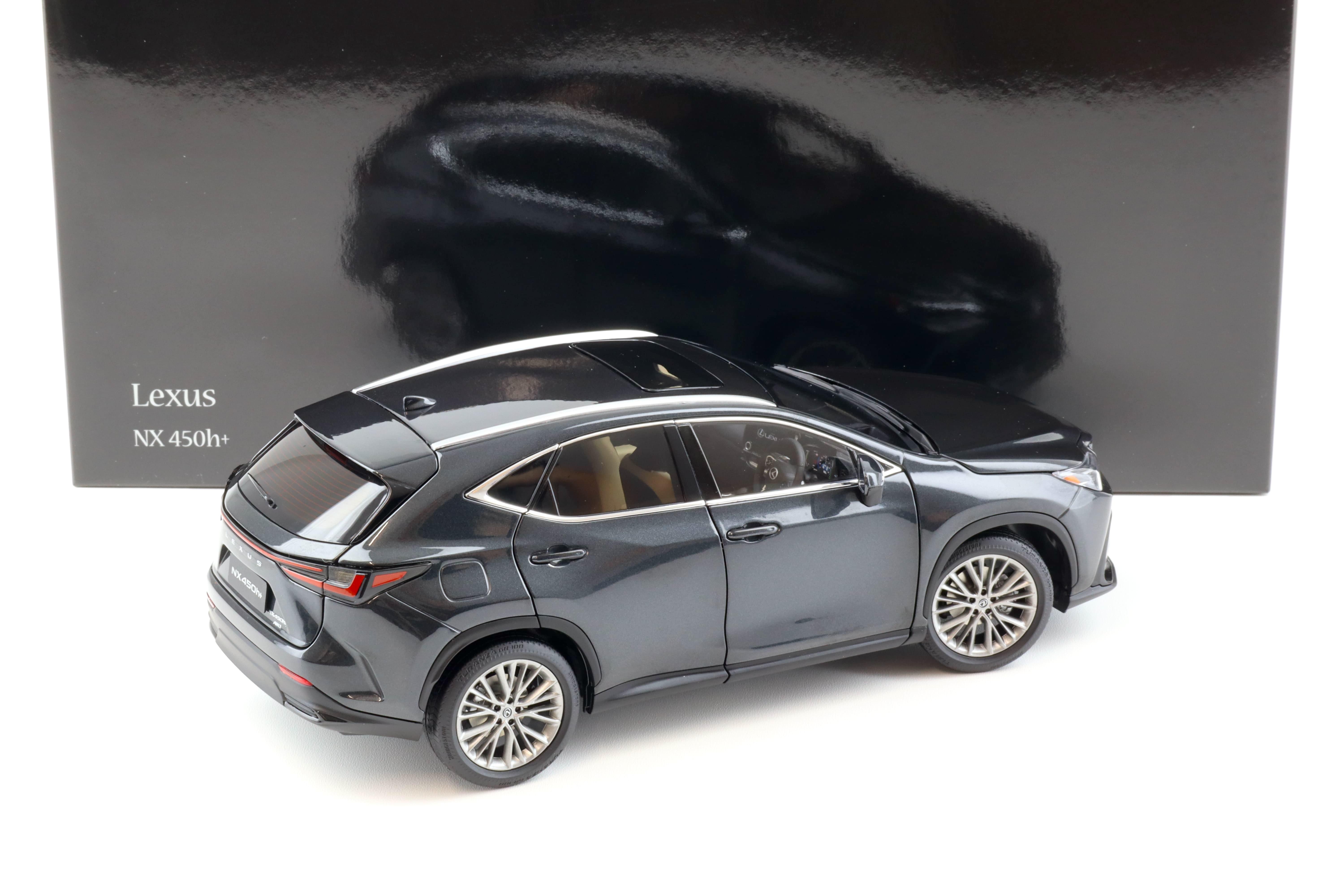 1:18 Kyosho Lexus NX 450h+ SUV 2022 Graphite Black GF Diecast/ full openings 08968GBK