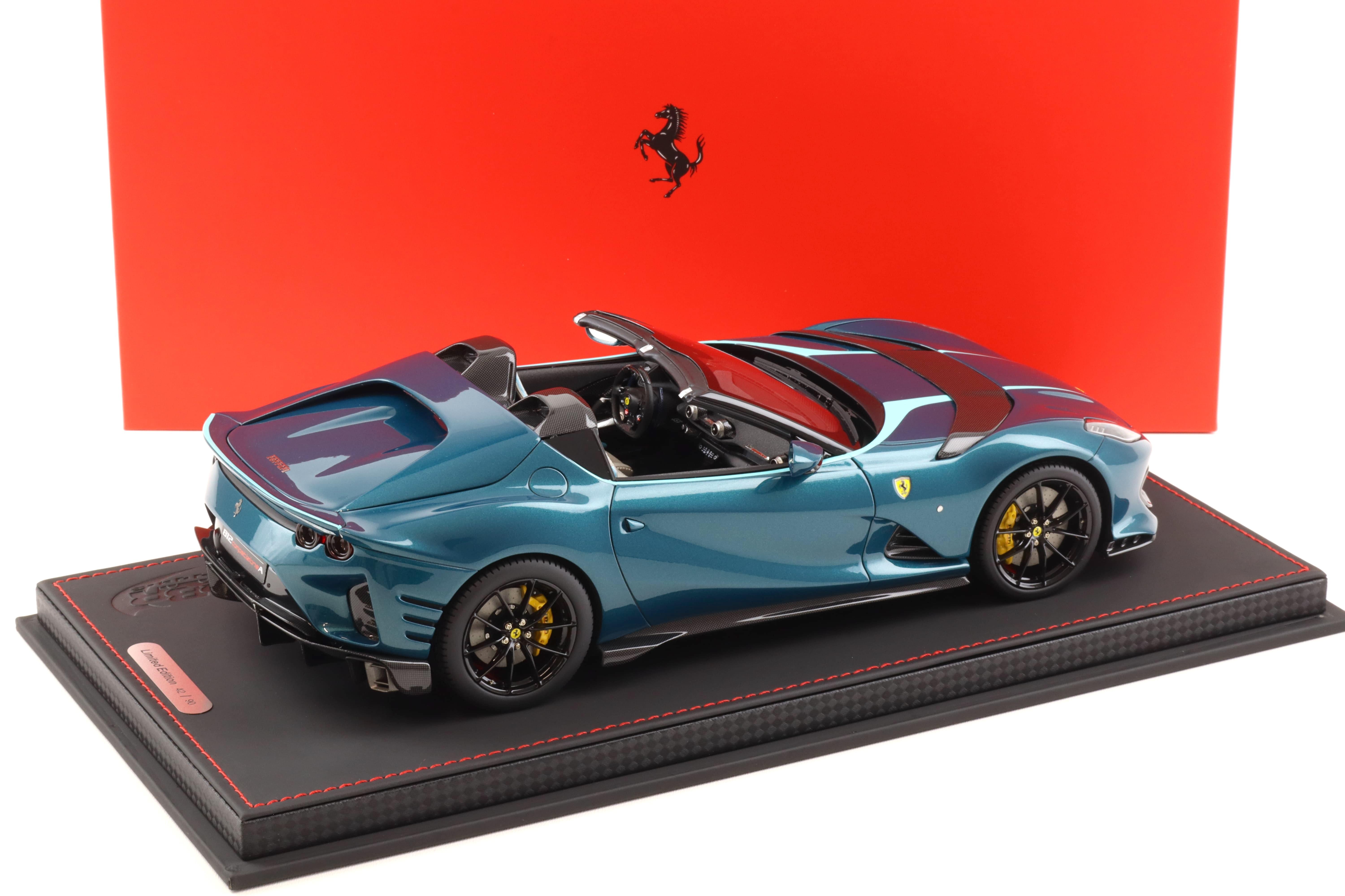 1:18 BBR Ferrari 812 Competizione A Aperta Blu Capri blue - Limited 90 pcs.