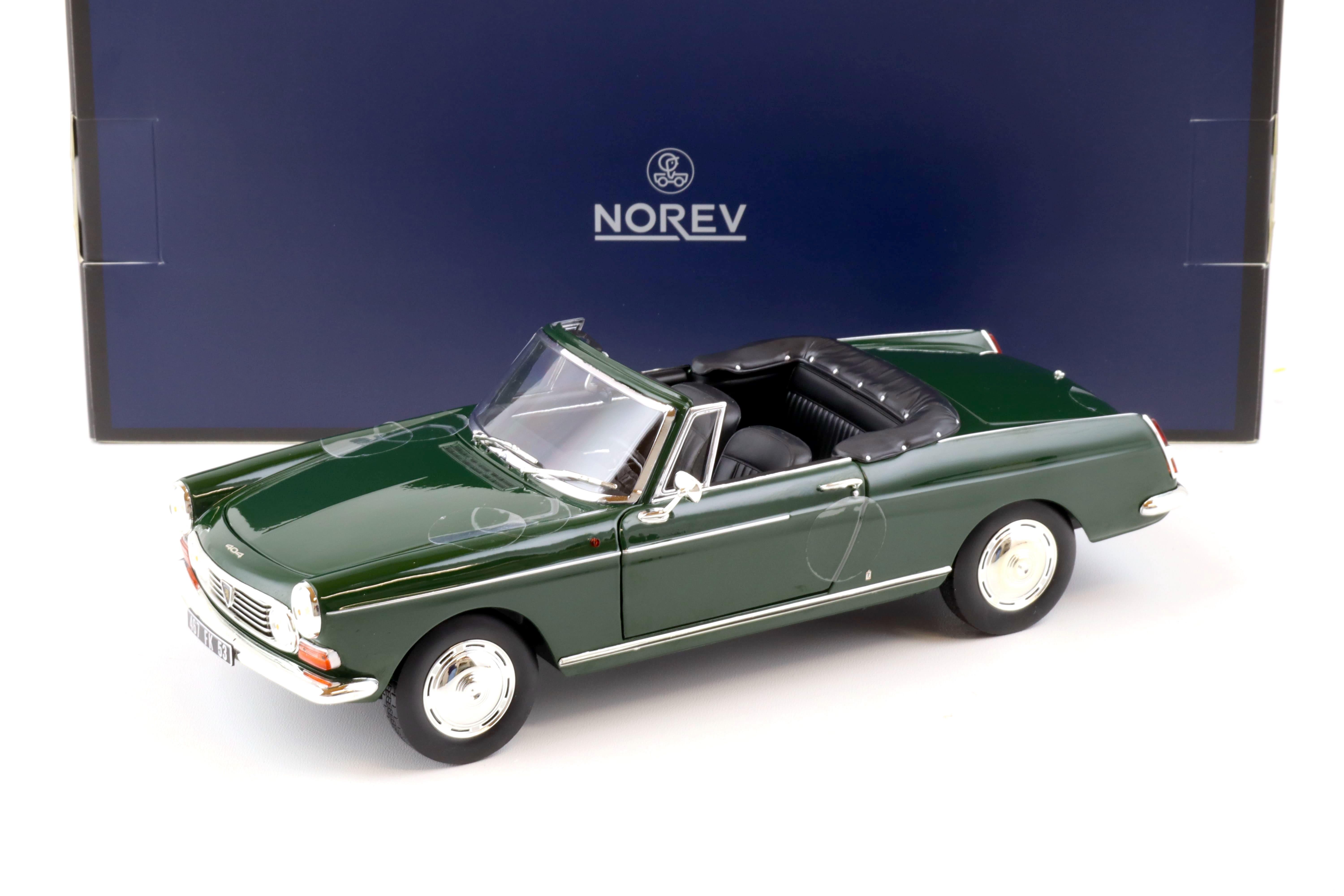 1:18 Norev Peugeot 404 Cabriolet 1967 Antique green - Limited 200 pcs.