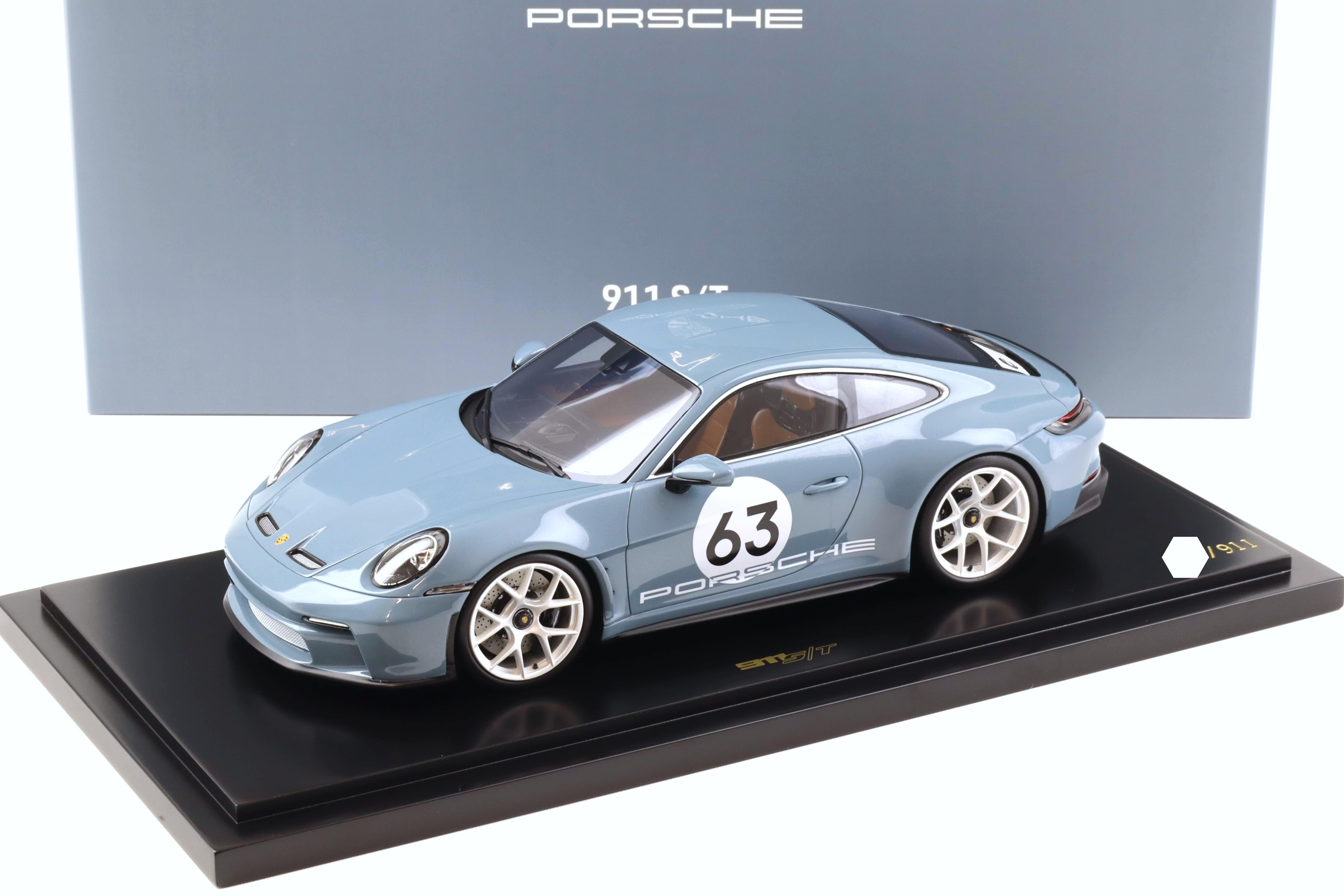 1:18 Spark Porsche 911 (992) S/T Coupe Heritage Design #62 shore blue WAP DEALER