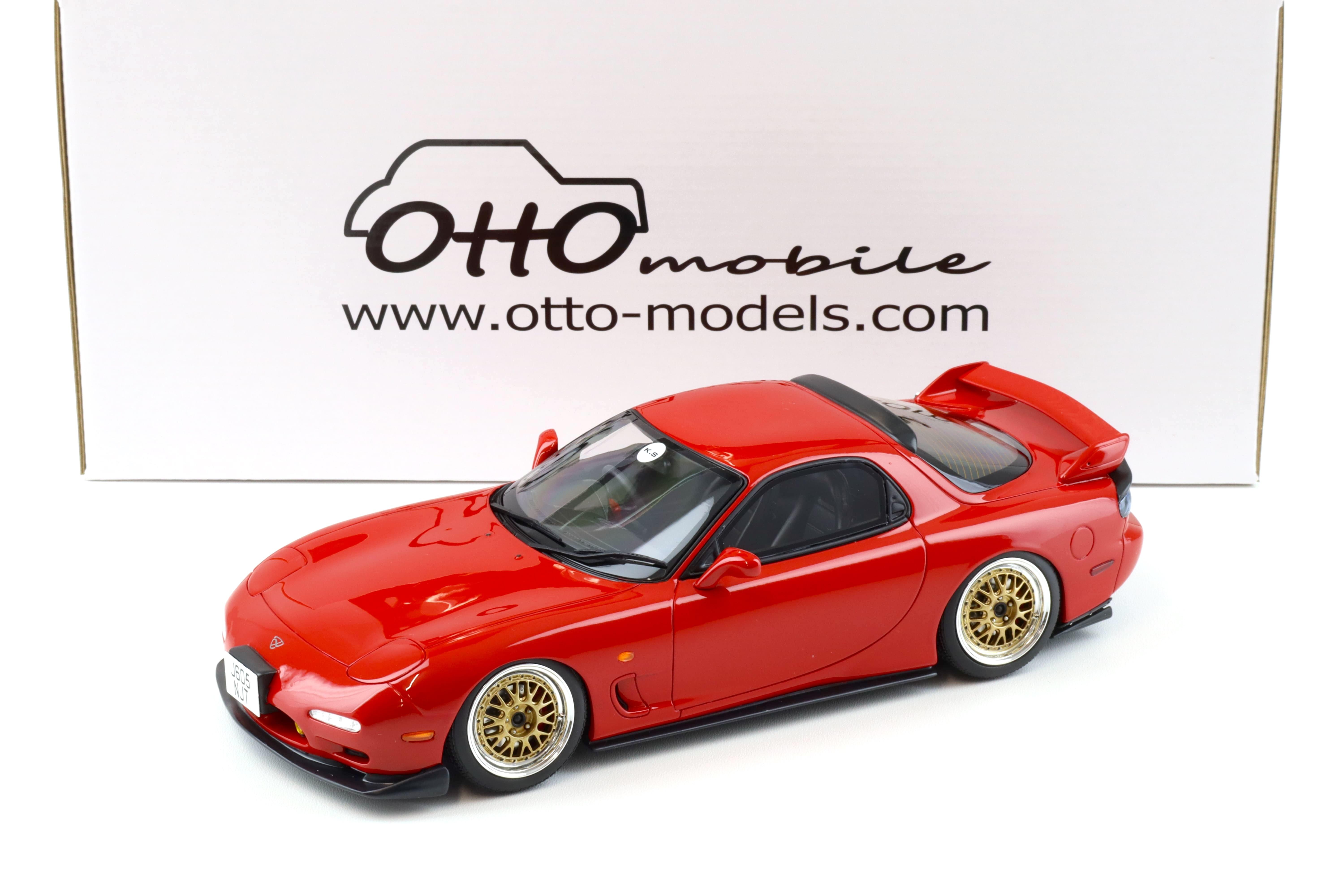 1:18 OTTO mobile OT1062 Mazda RX7 Khyzyl Saleem Tuners red 2020 