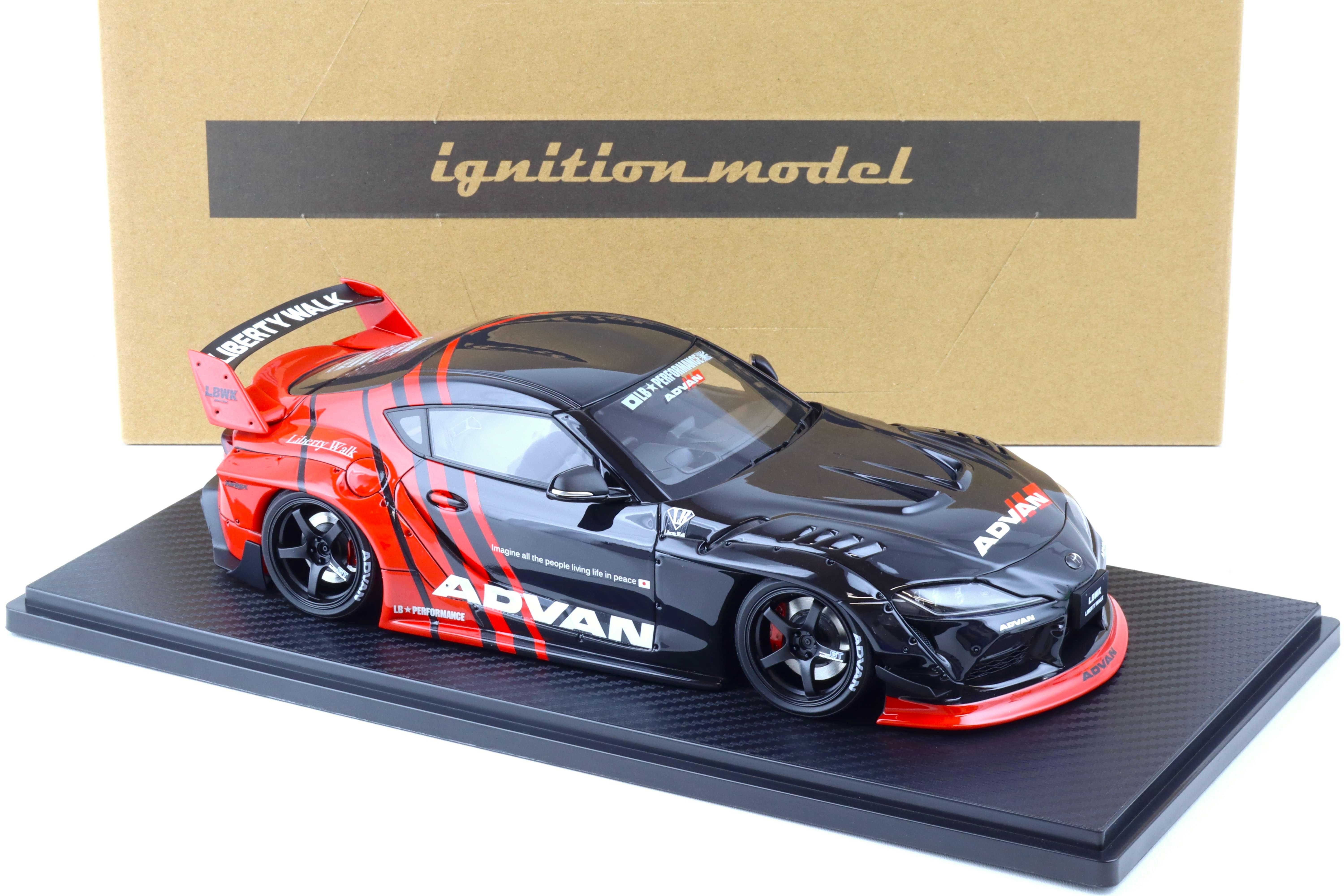 1:18 Ignition Model IG2650 LB-WORKS Toyota Supra (A90) ADVAN red/ black