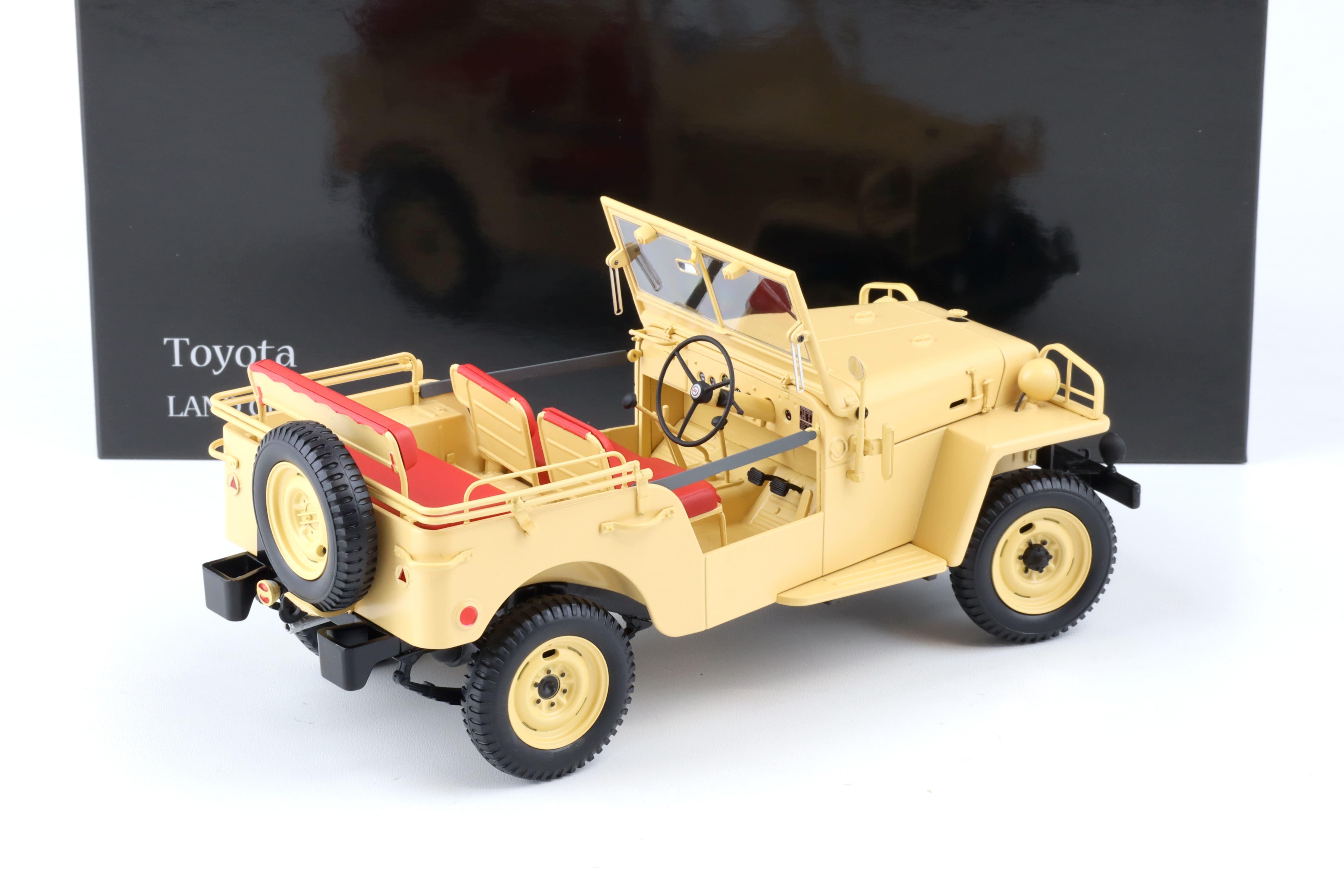 1:18 Kyosho 1951 Toyota Land Cruiser BJ 4x4 beige 08959BE