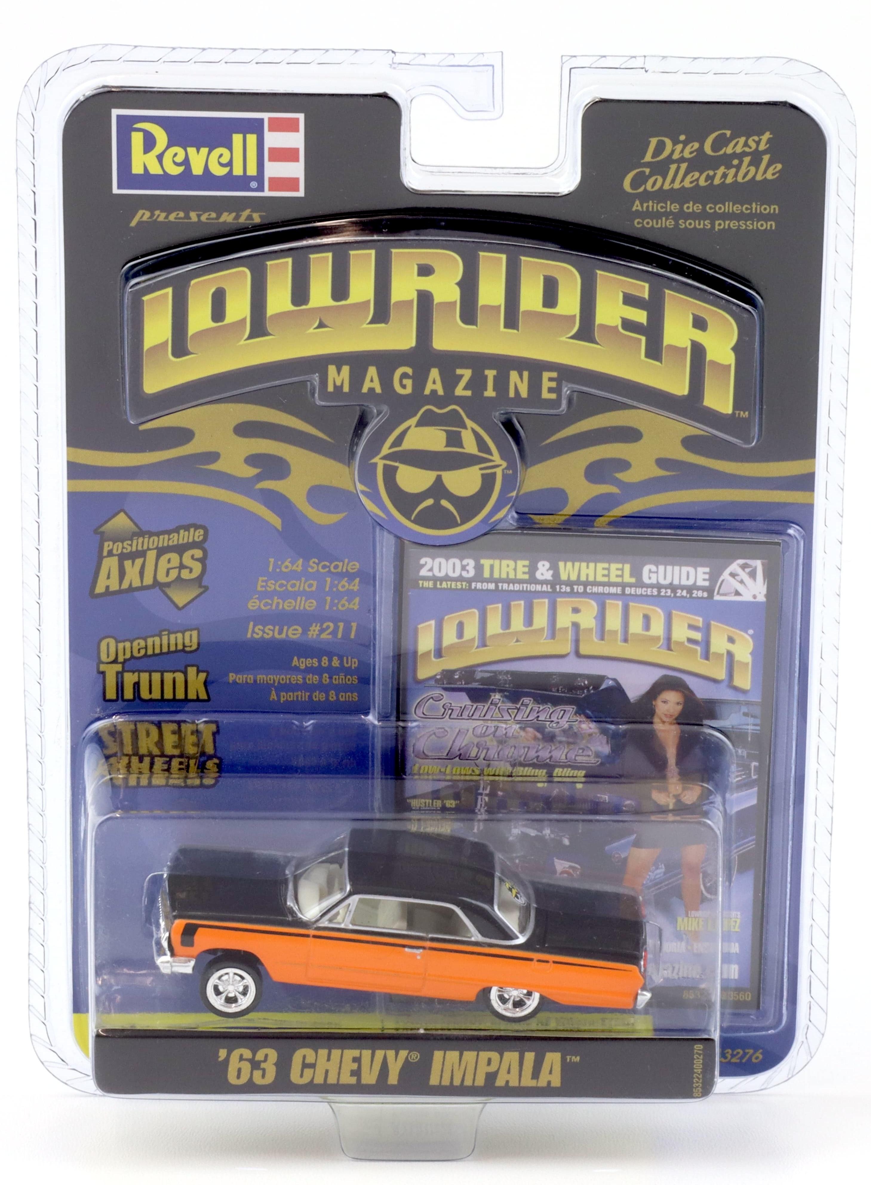 1:64 Revell Lowrider 1963 Chevrolet Impala orange/black #211 Cruising on Chrome