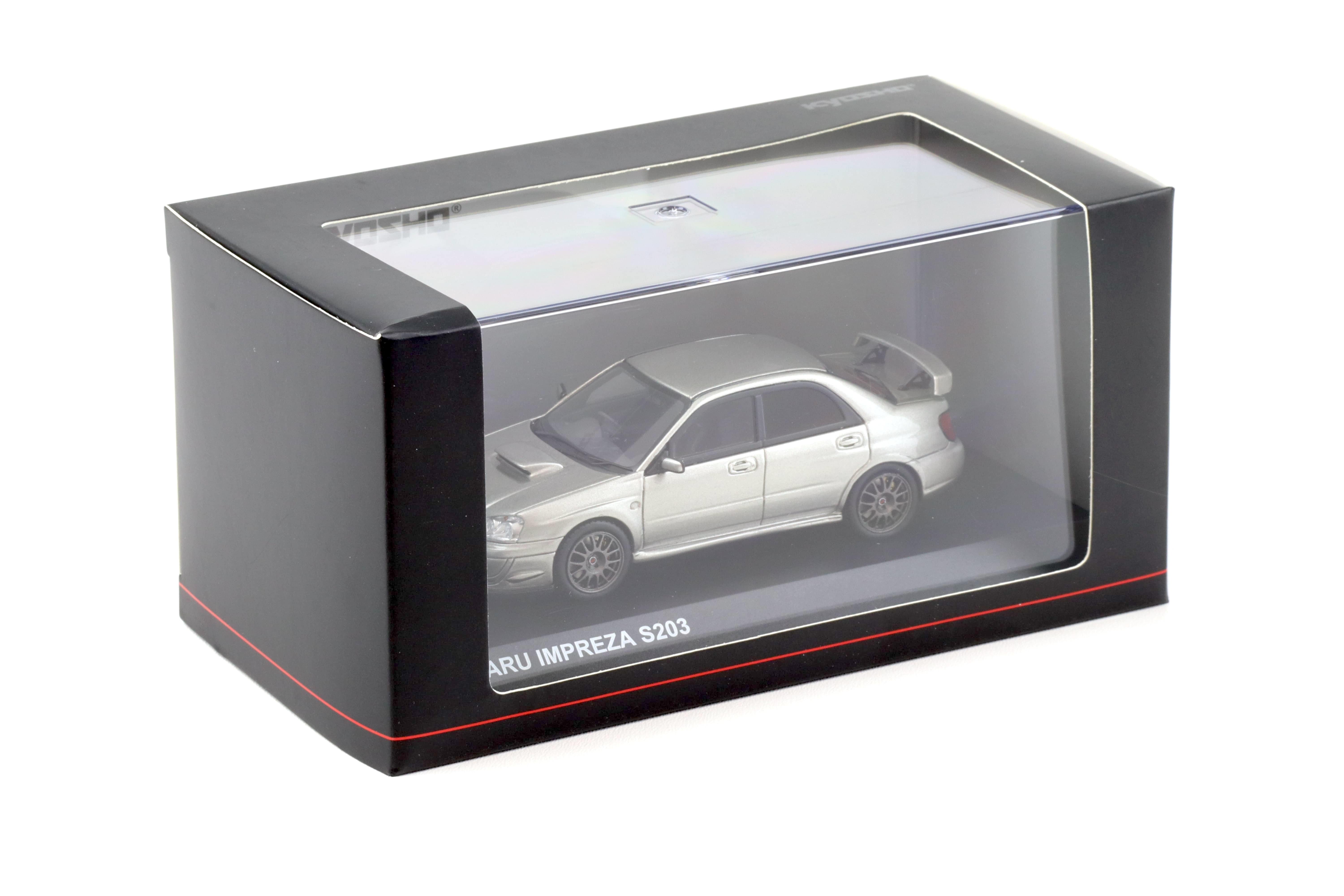 1:43 Kyosho Subaru Impreza S203 grey metallic KSR43115GR