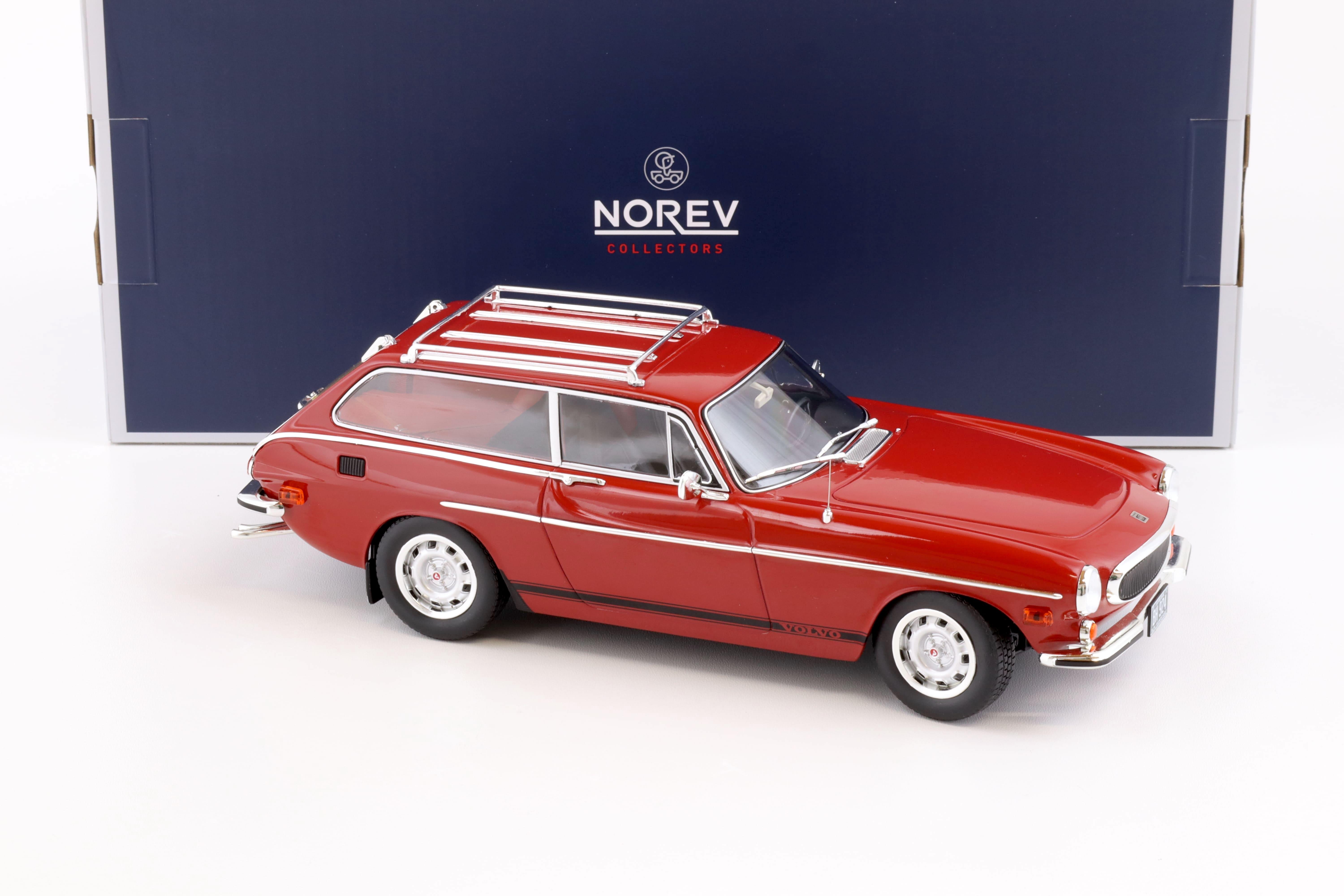 1:18 Norev Volvo 1800 ES US Version 1972 red with lower side stripes