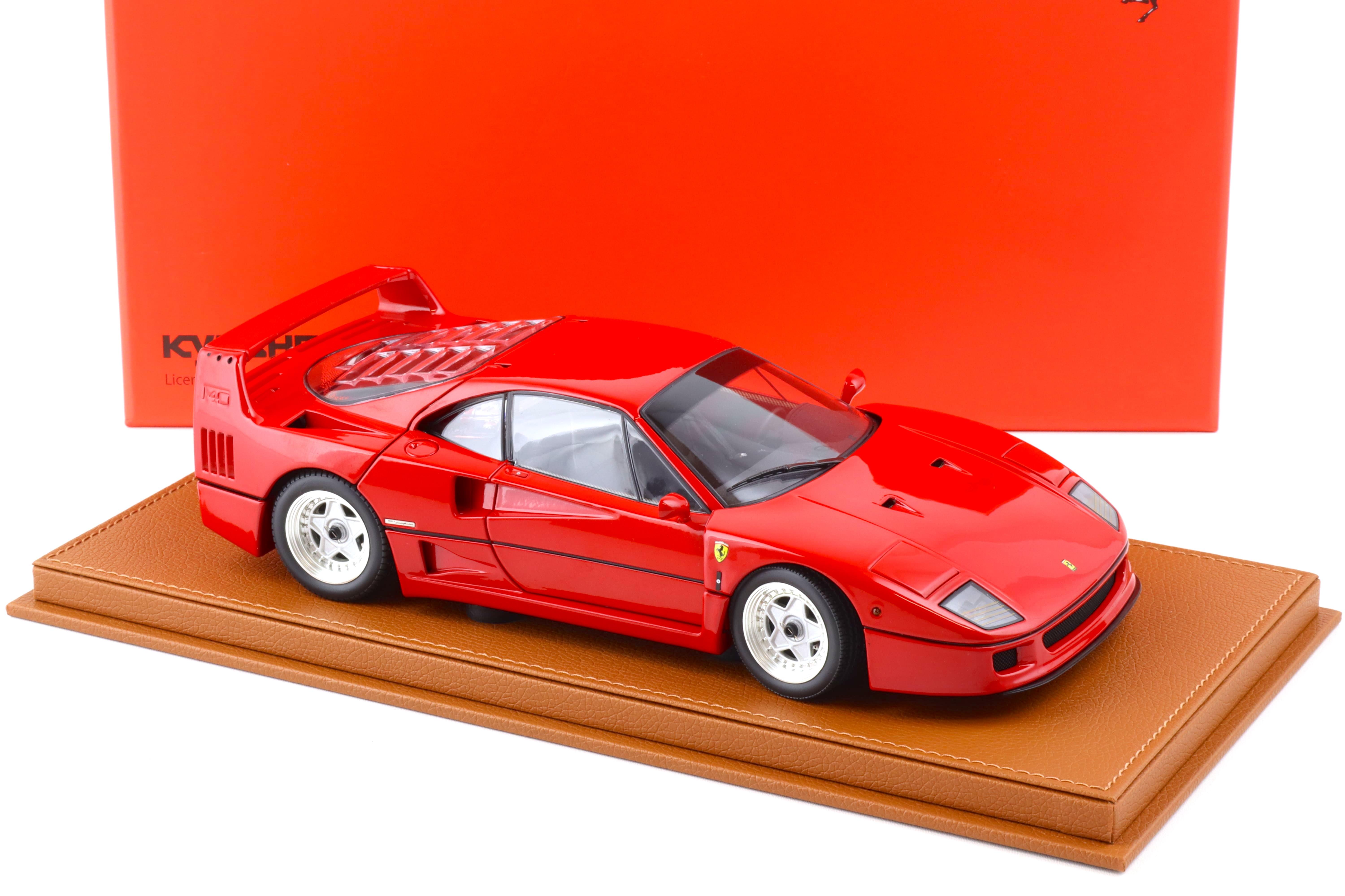 1:18 BBR Kyosho Ferrari F40 Valeo S/N red personal car Gianni Agnelli with Showcase - Limited 300 pcs.
