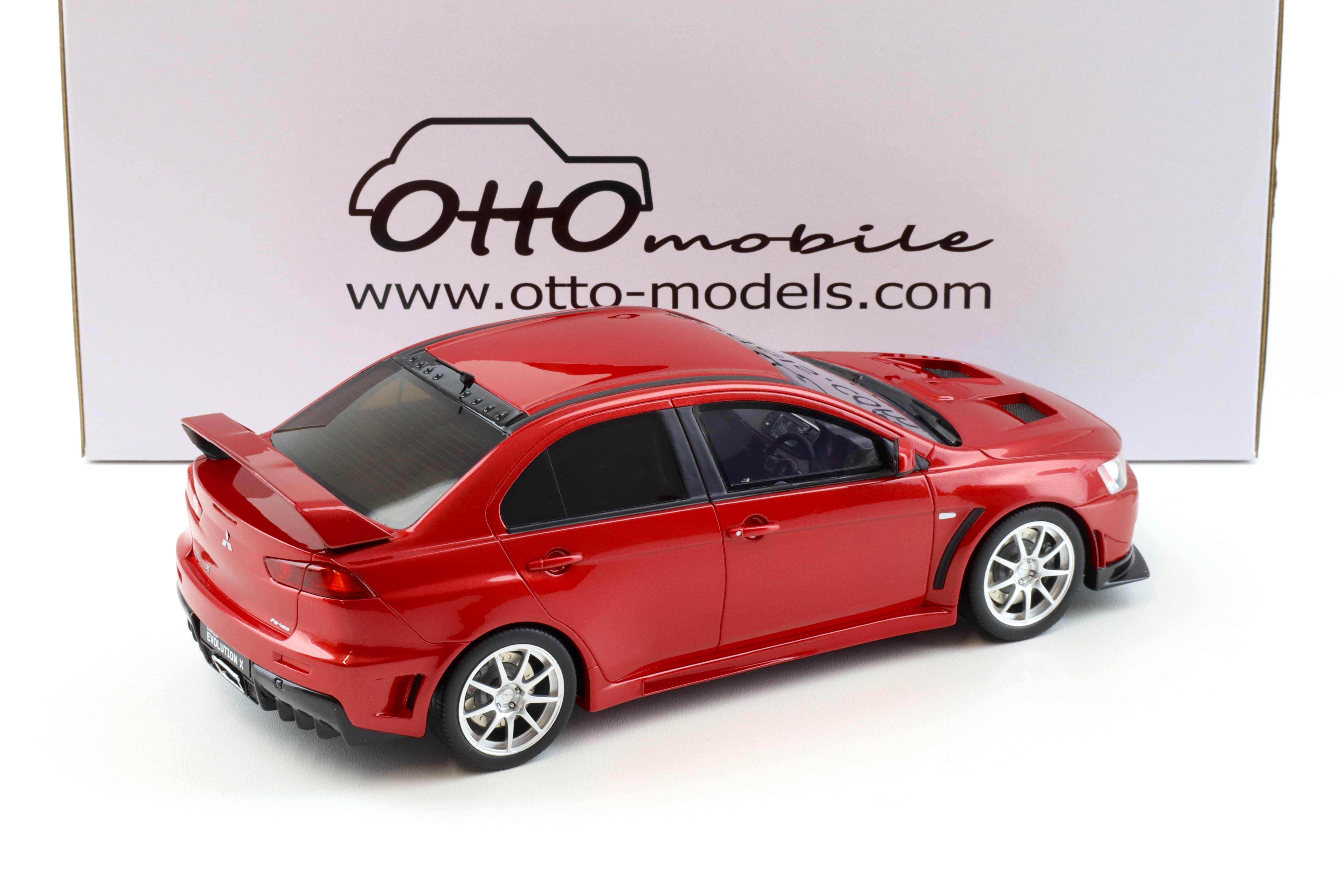 1:18 OTTO mobile OT1084 Mitsubishi Lancer EVO X FQ400 Sedan Orient red 2012