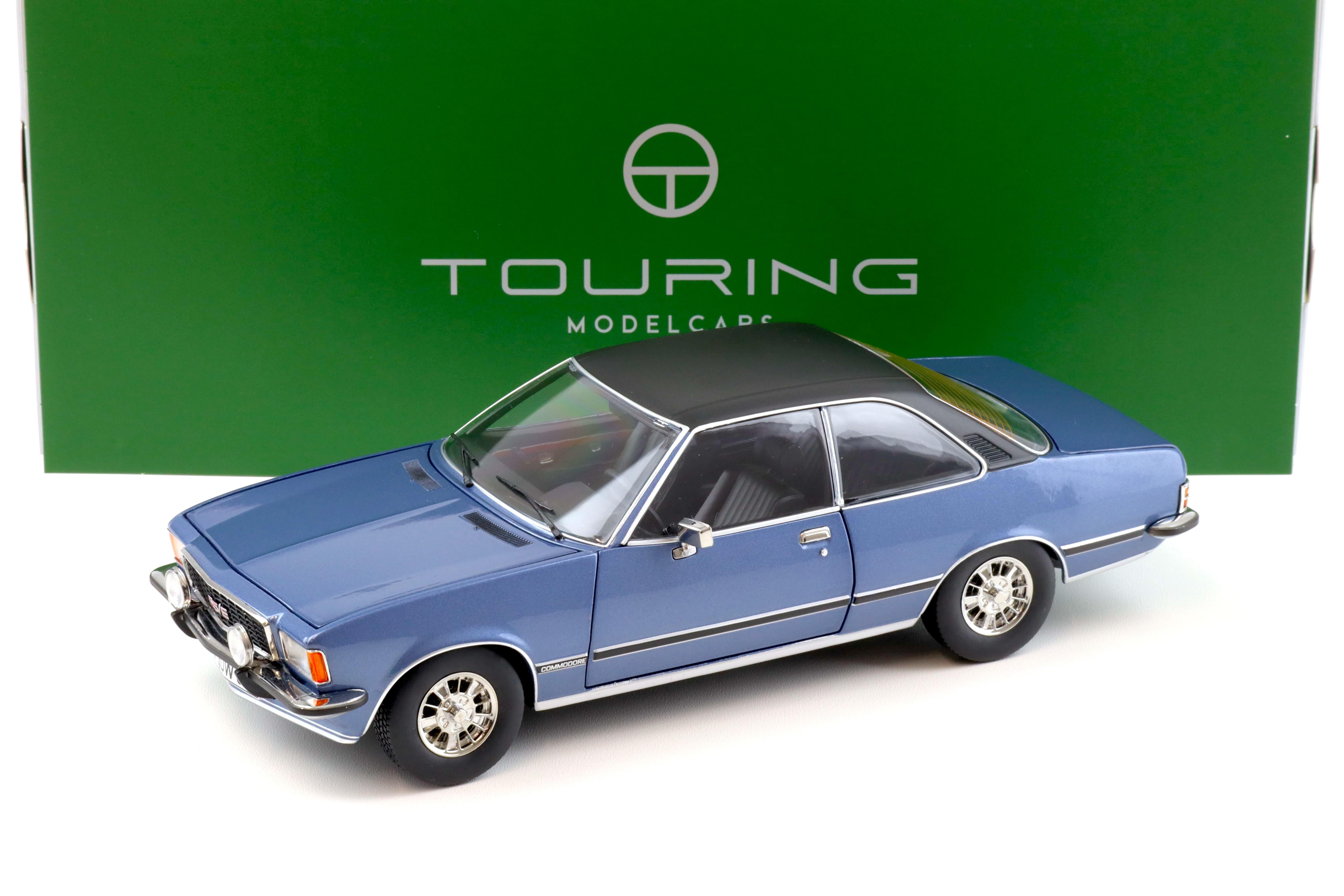 1:18 Touring Modelcars Opel Commodore B GS/E Coupe 1975 Saphire blue met.