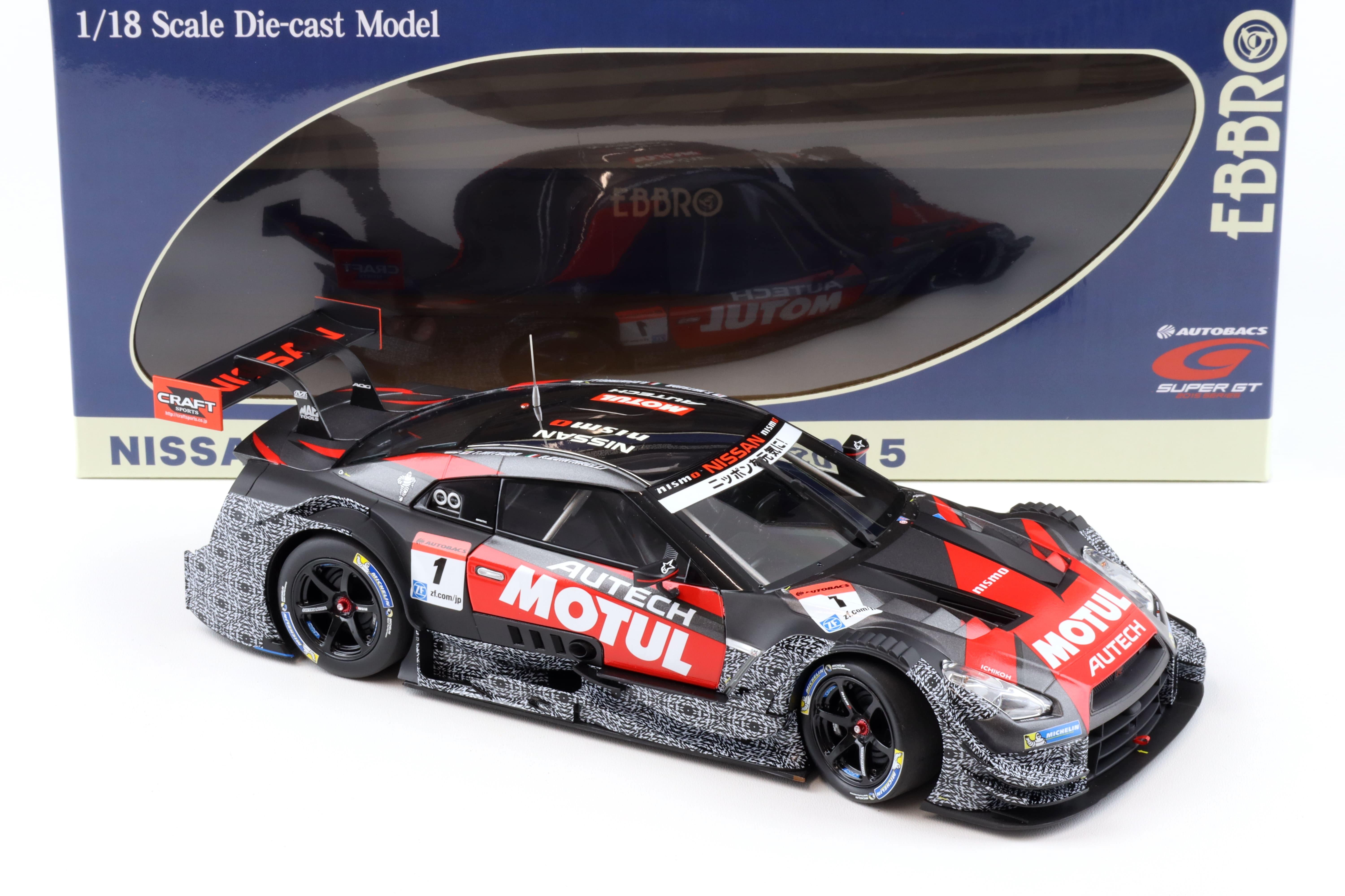 1:18 Ebbro Nissan GT-R Super GT500 2015 Okayama Test #1 MOTUL AUTECH