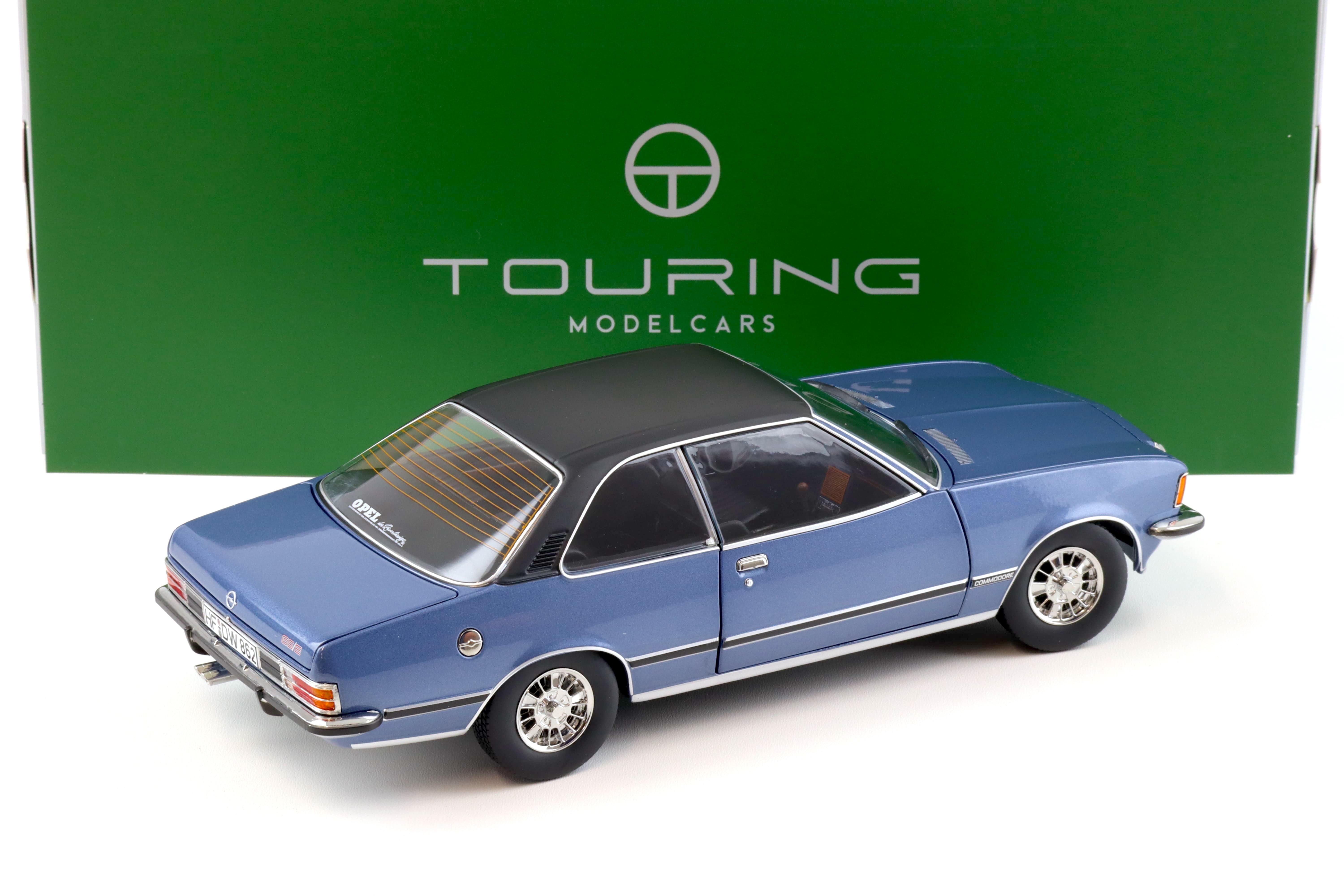 1:18 Touring Modelcars Opel Commodore B GS/E Coupe 1975 Saphire blue met.